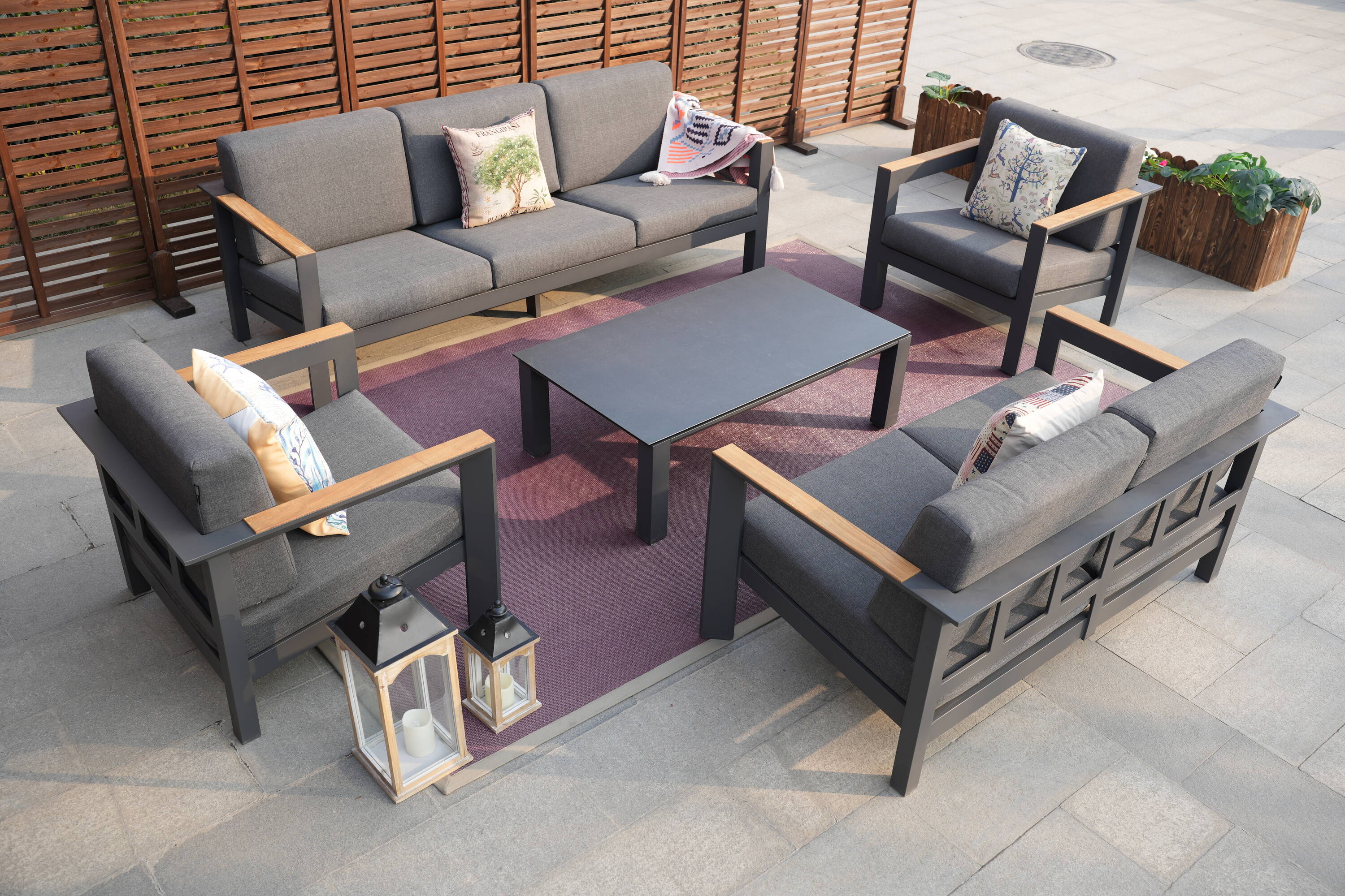 Direct Wicker DWS-2326TS2SCLS&T Patio-Conversation-Sets - View #2