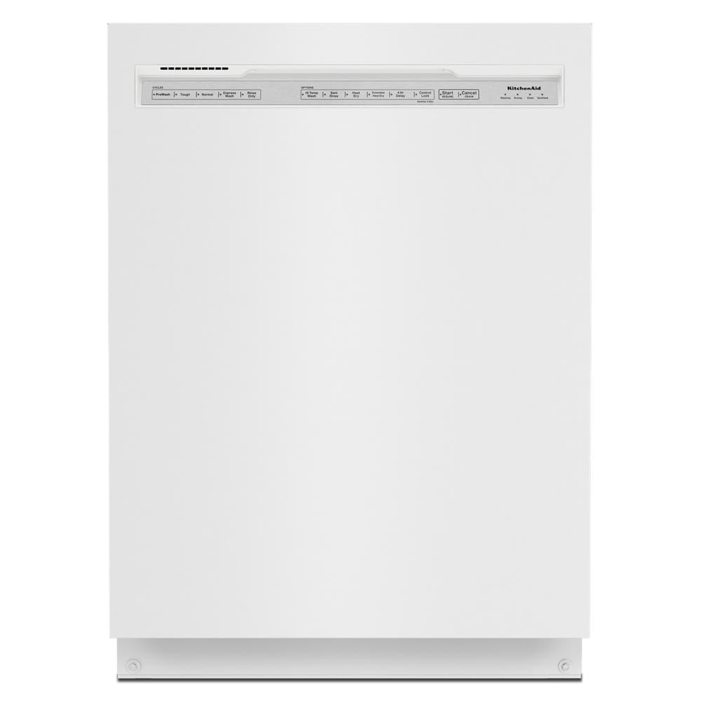 KitchenAid KUDK03ITBT Full Console Dishwasher with 4 Cycles, Optimum Wash  Sensor and 54 dBA Whisper Quiet Plus Sound Insulation System: Bisque