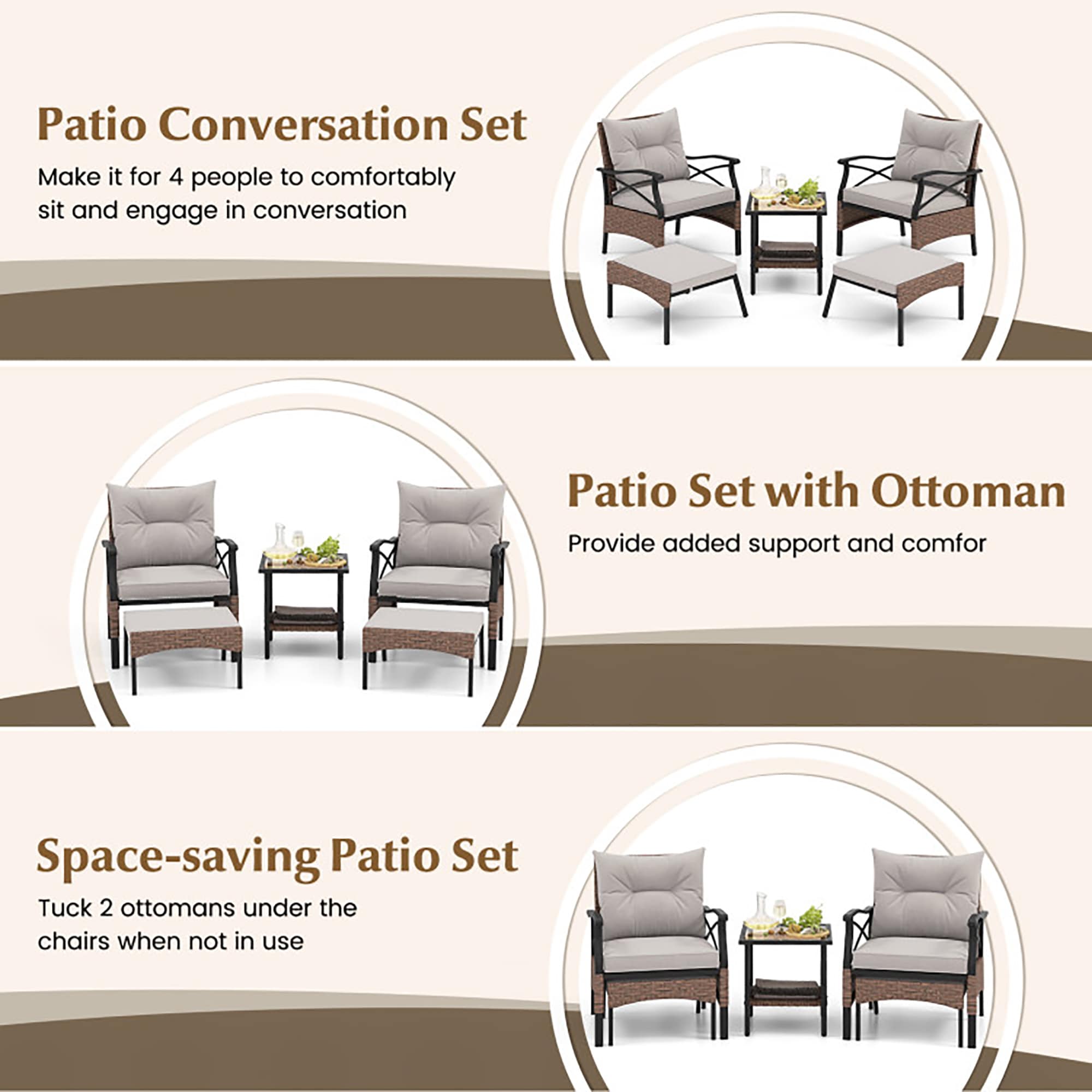 CASAINC CA-LY0007 Patio-Conversation-Sets - View #9