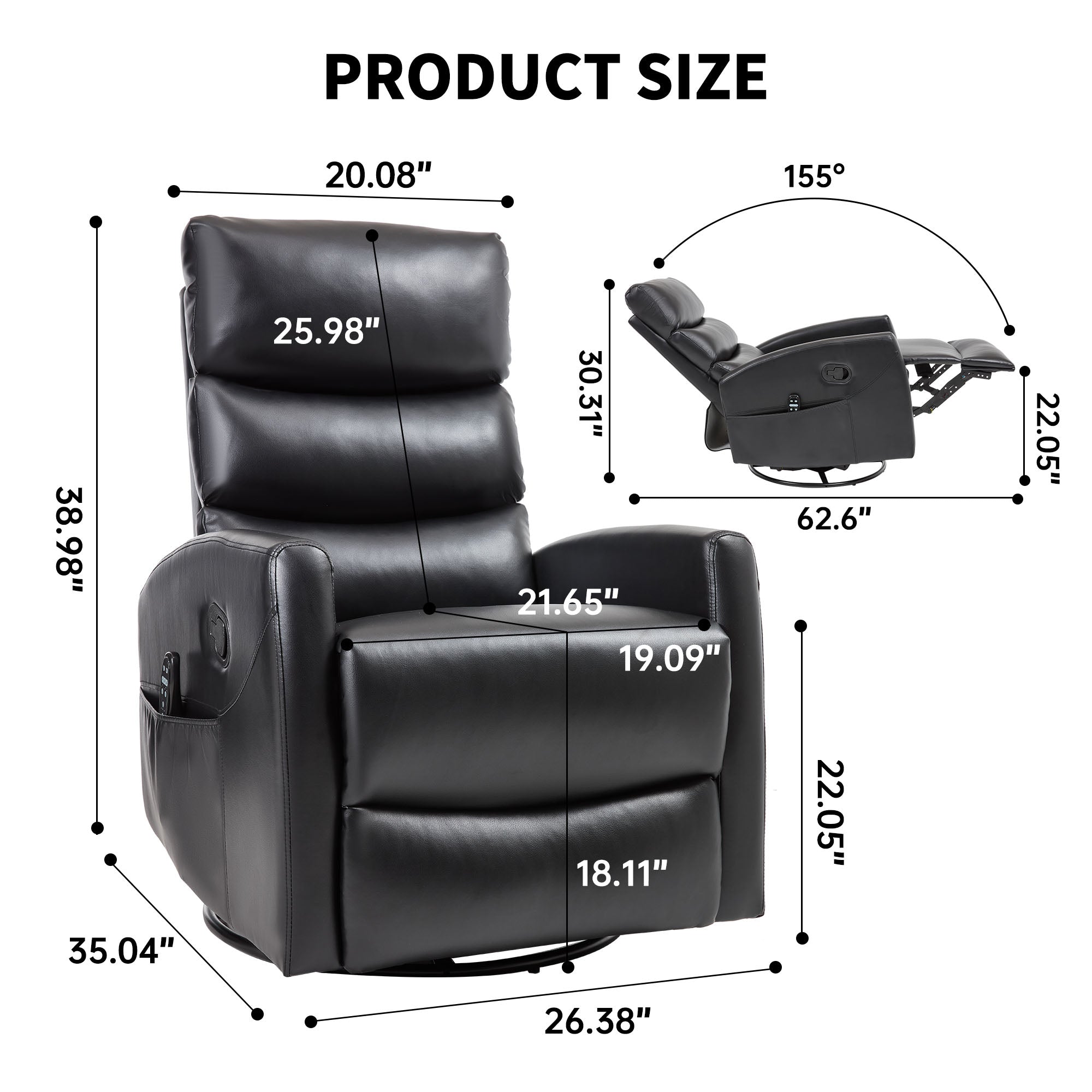 Boyel Living BL-CN456BKL recliners - View #3