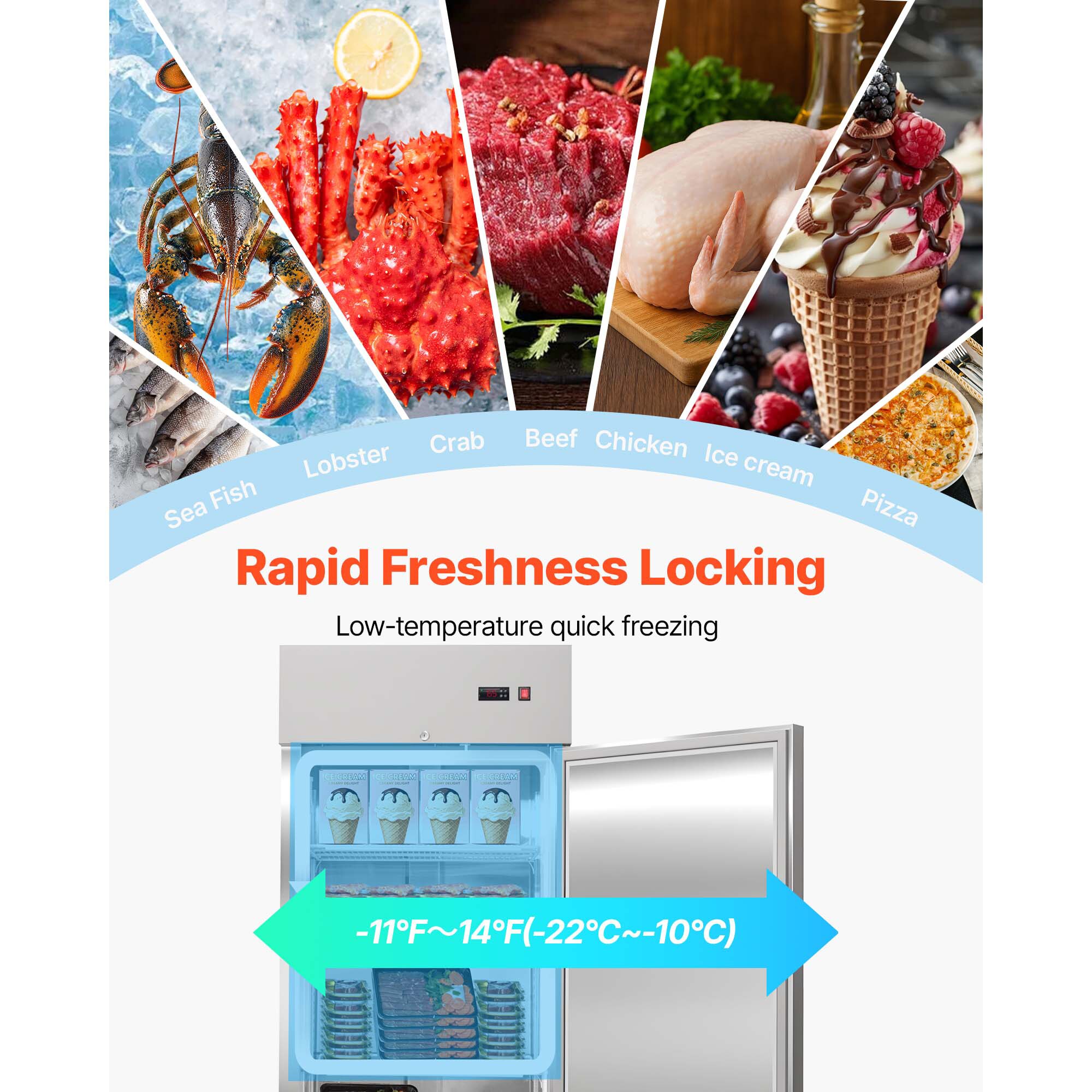 VEVOR SCLSSYLJDDML14799V1 Commercial-Refrigerators - View #2