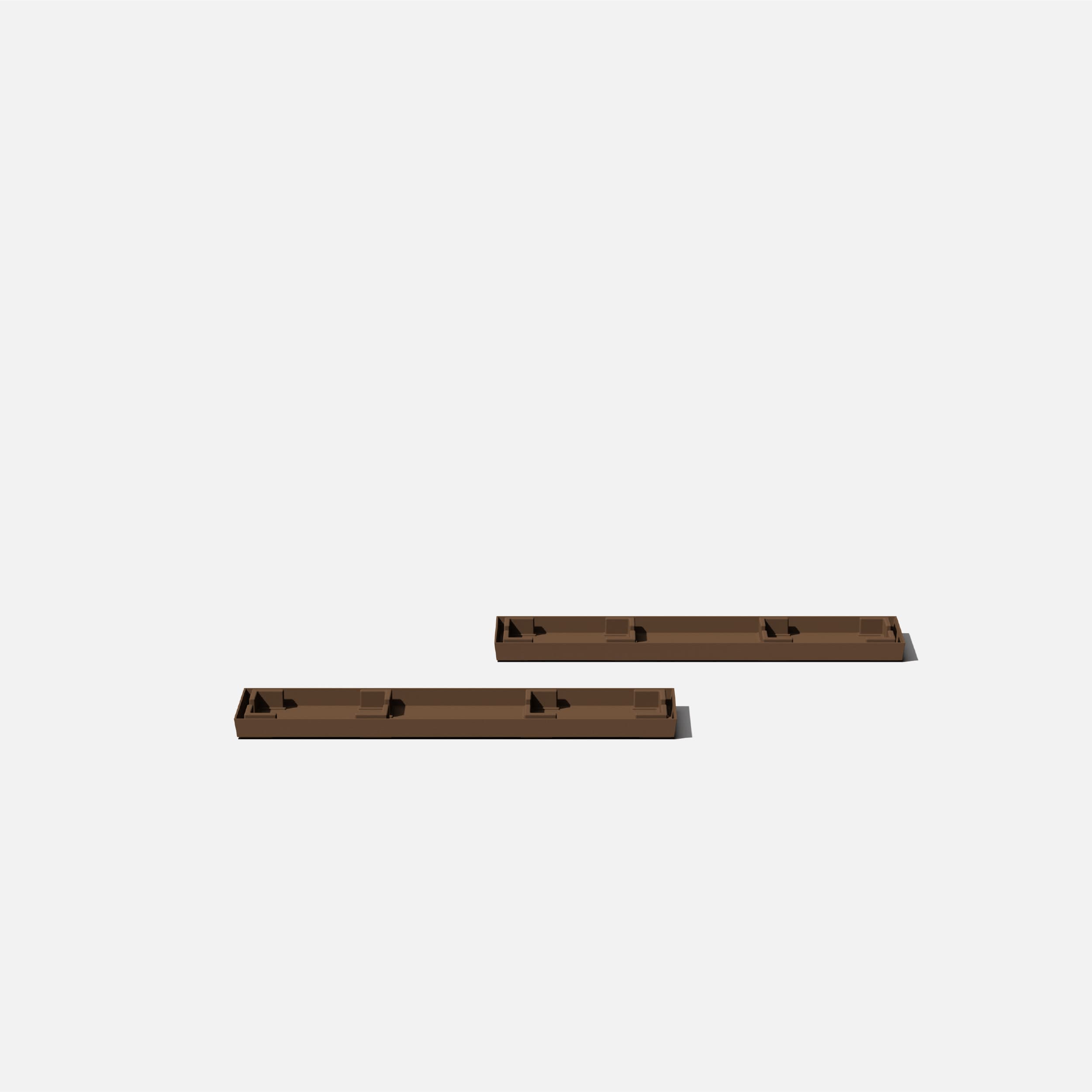 Veradek MLO31TRE-2PK 2 -Pack Espresso Plastic Plant Saucer