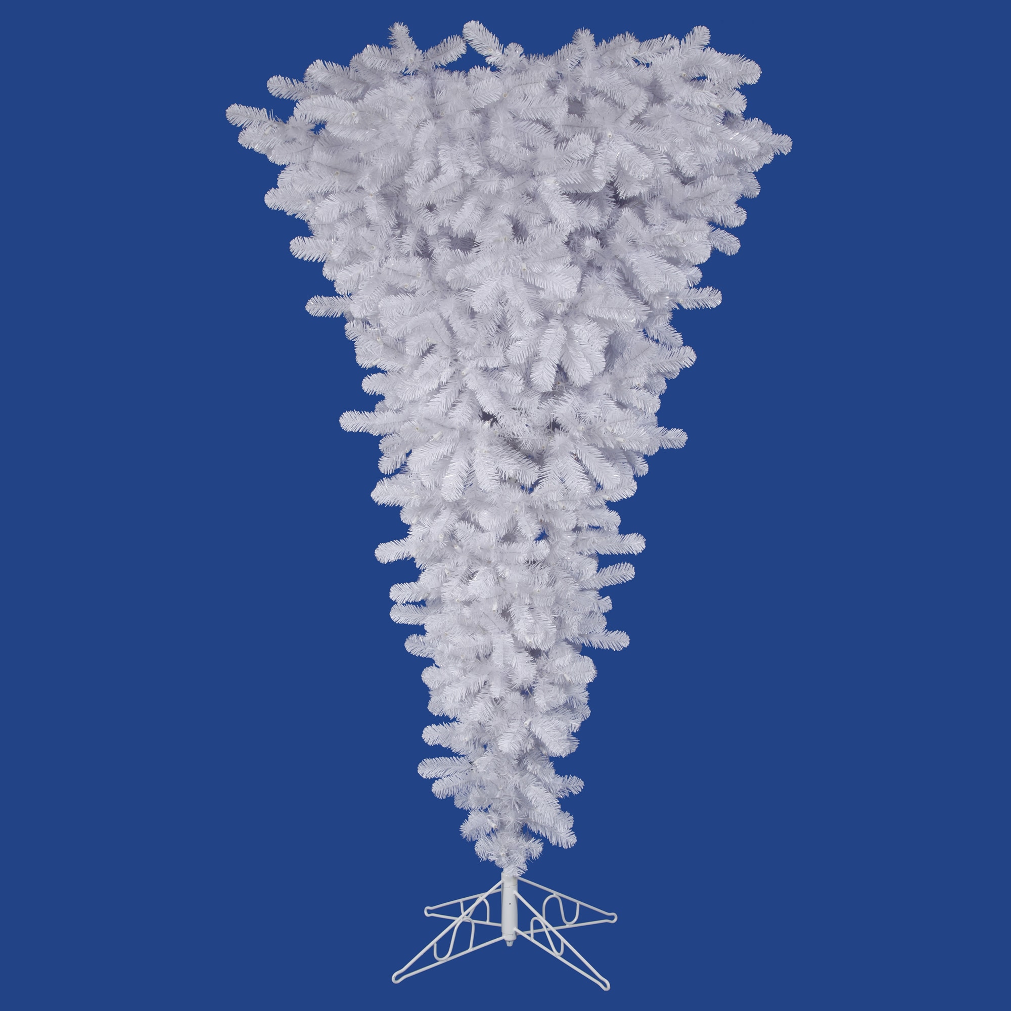 Vickerman A107555 5.5-Feet Upside-down White Artificial Christmas Tree