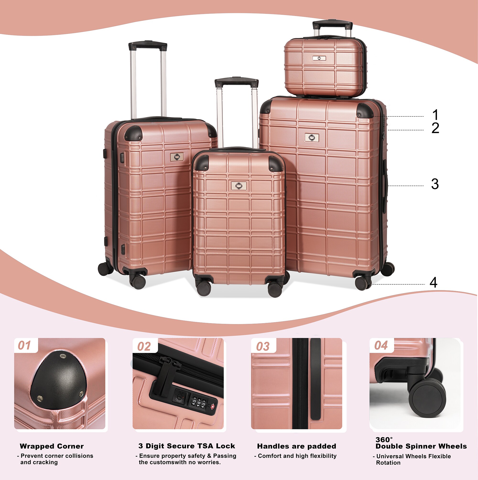SINOFURN SYD9300002GB Luggage-And-Luggage-Sets - View #3