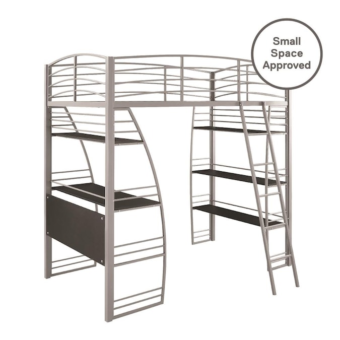 Dhp Simona Silver Twin Study Loft Bunk, Landon Twin Over Full Loft Bunk Bed Instructions