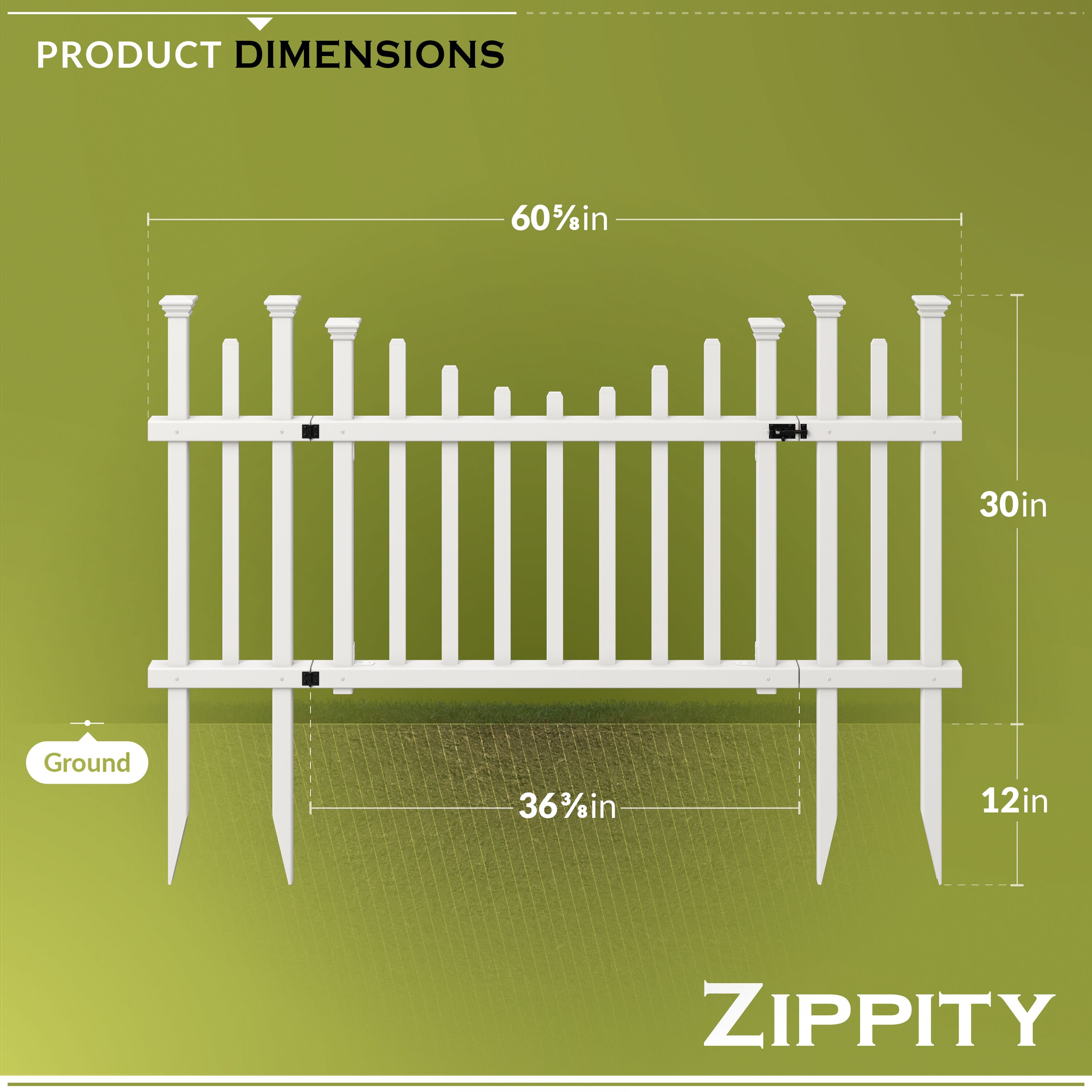 Zippity Outdoor Products ZP19049 Vinyl-Fence-Panels - View #6