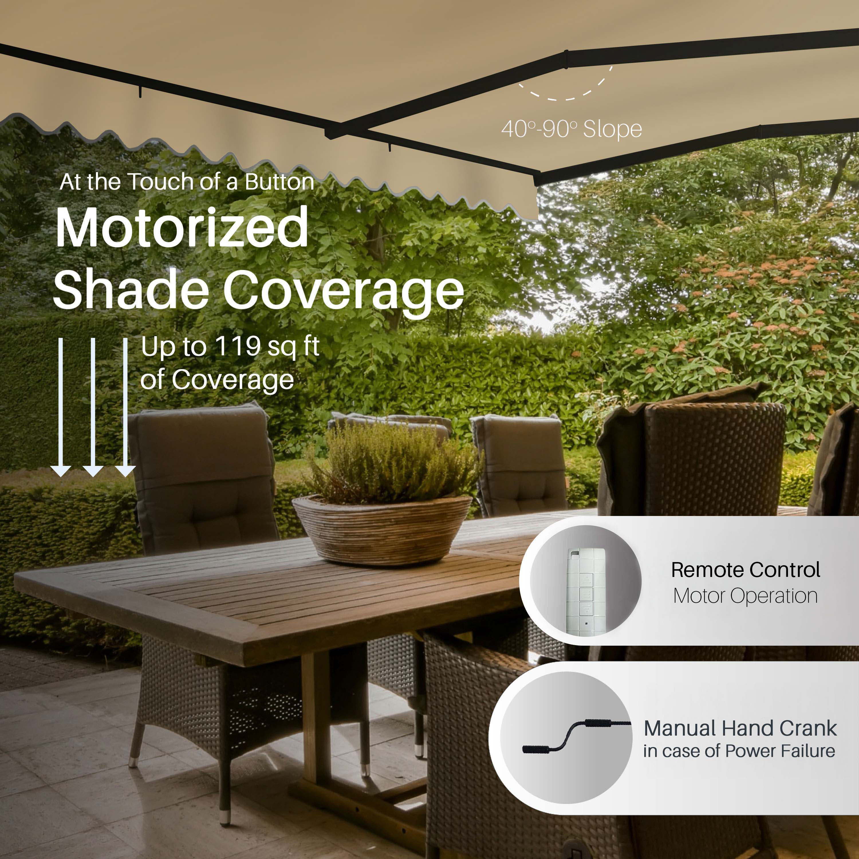 ALEKO ABM13X10SAND31-LO awnings - View #2