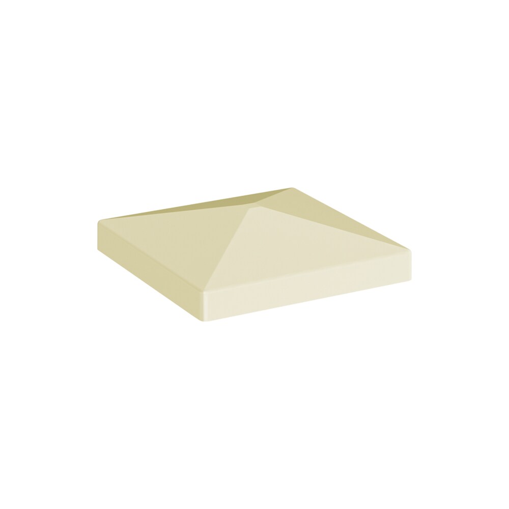 Freedom 73024770 4-in W x 4-in L Sand Vinyl Post Top- Fits Common Post Measurement: 4-in