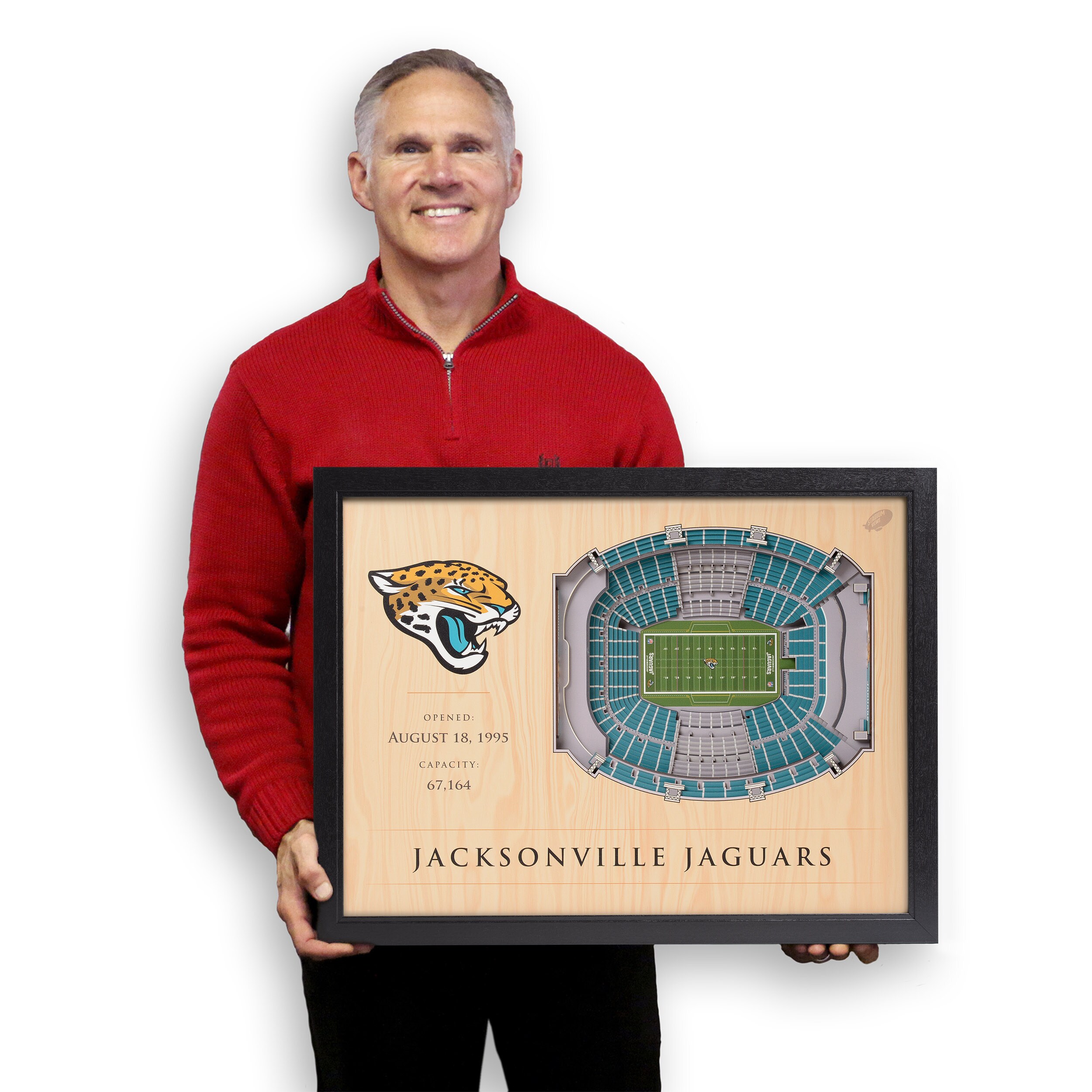 NFL Jacksonville Jaguars 5-Layer StadiumViews 3D Wall Art