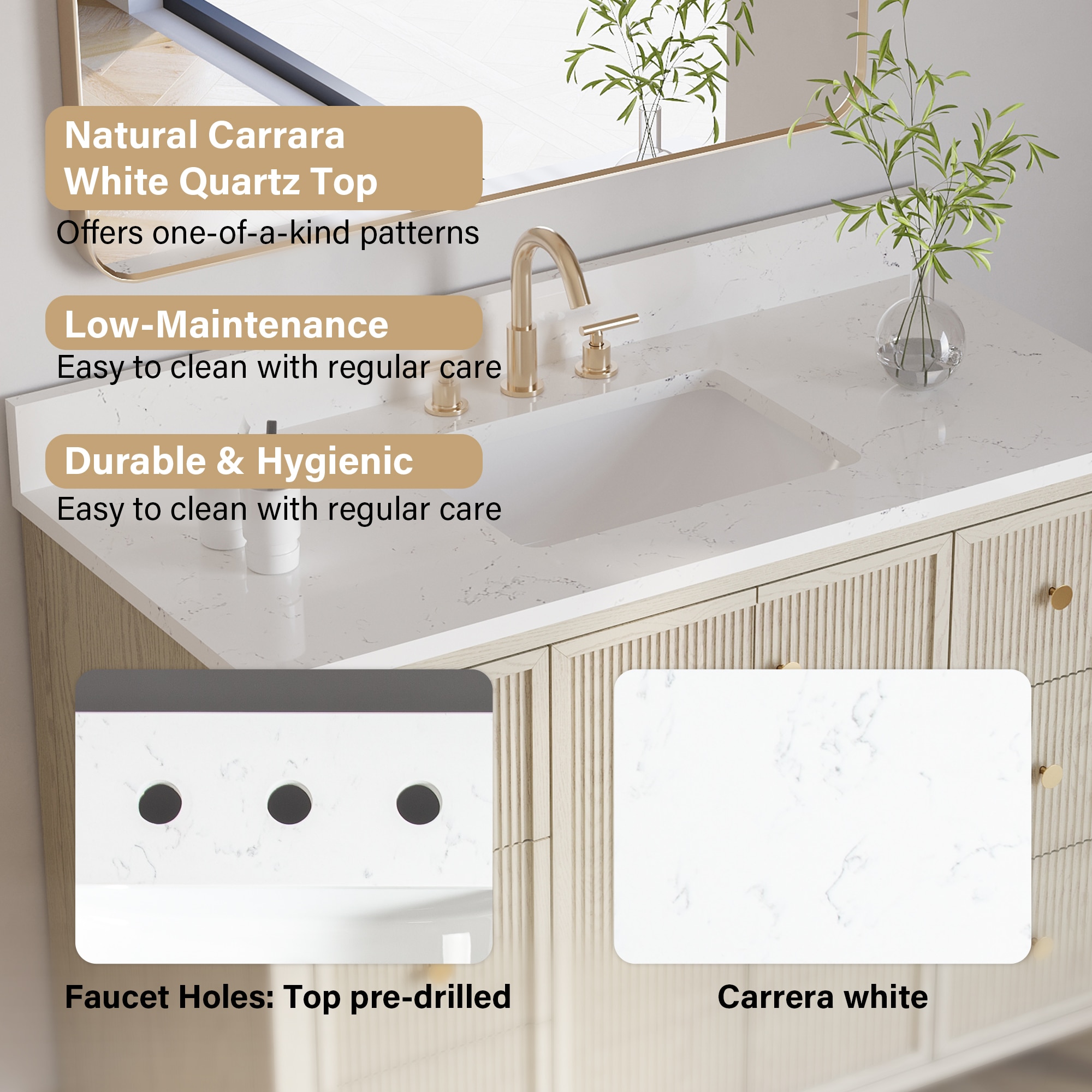 WELLFOR MELODY48QZ-NB Bath-Vanity-Combo - View #6