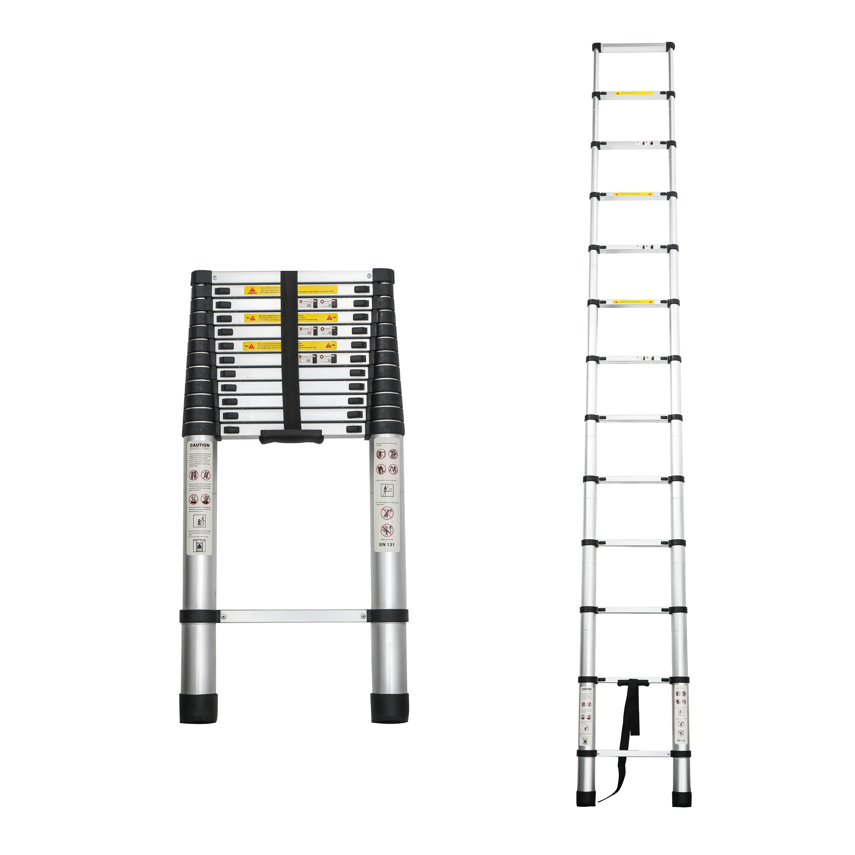 LOVMOR Telescoping Ladder 12 5FT Telescopic Extension Ladder Aluminum Alloy Folding Ladder Portable Multi Purpose for Indoor Outdoor Work Heavy Duty #SF-M-W2660P255609