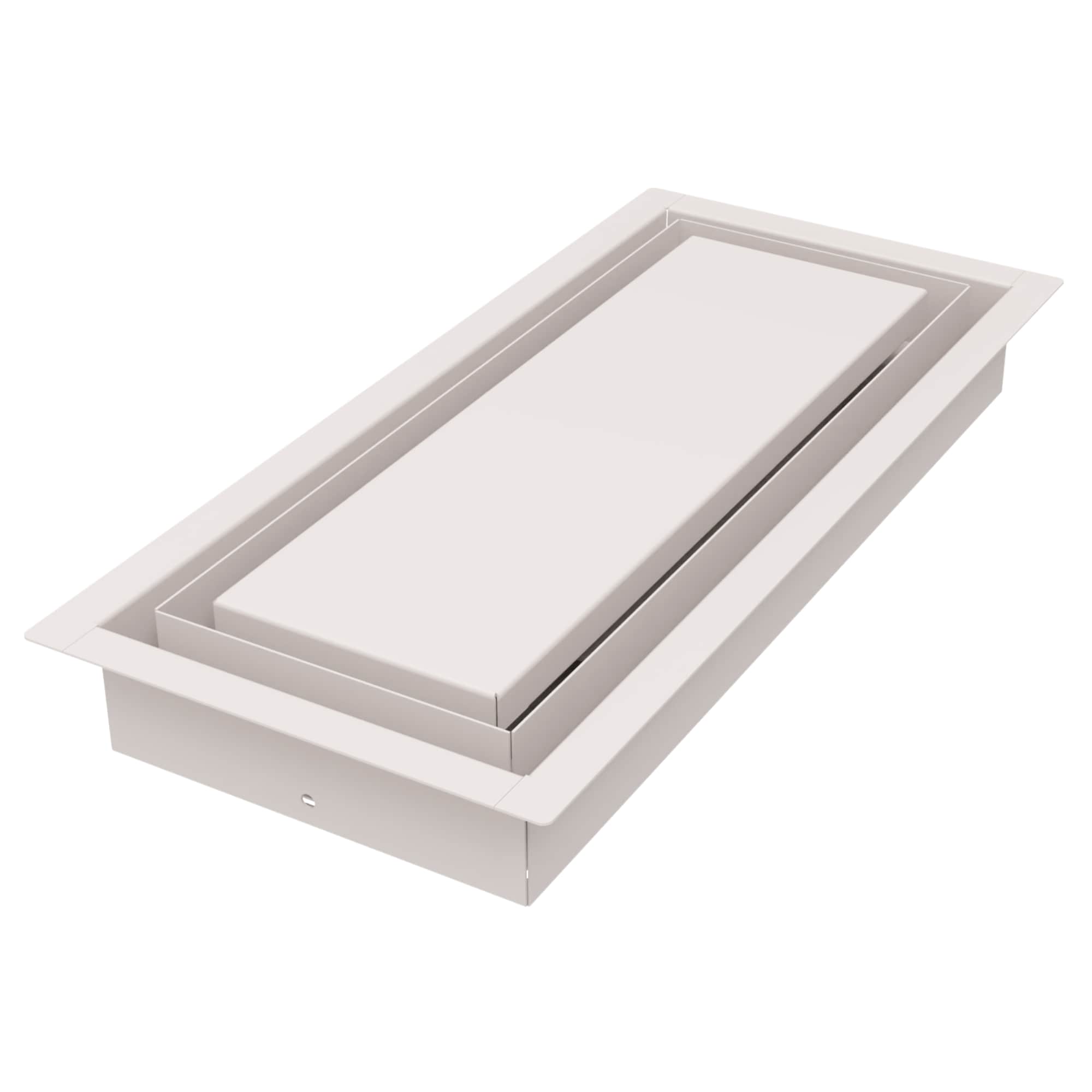 Fittes 14-in x 6-in 1-way Steel Satin White Sidewall/Ceiling Register