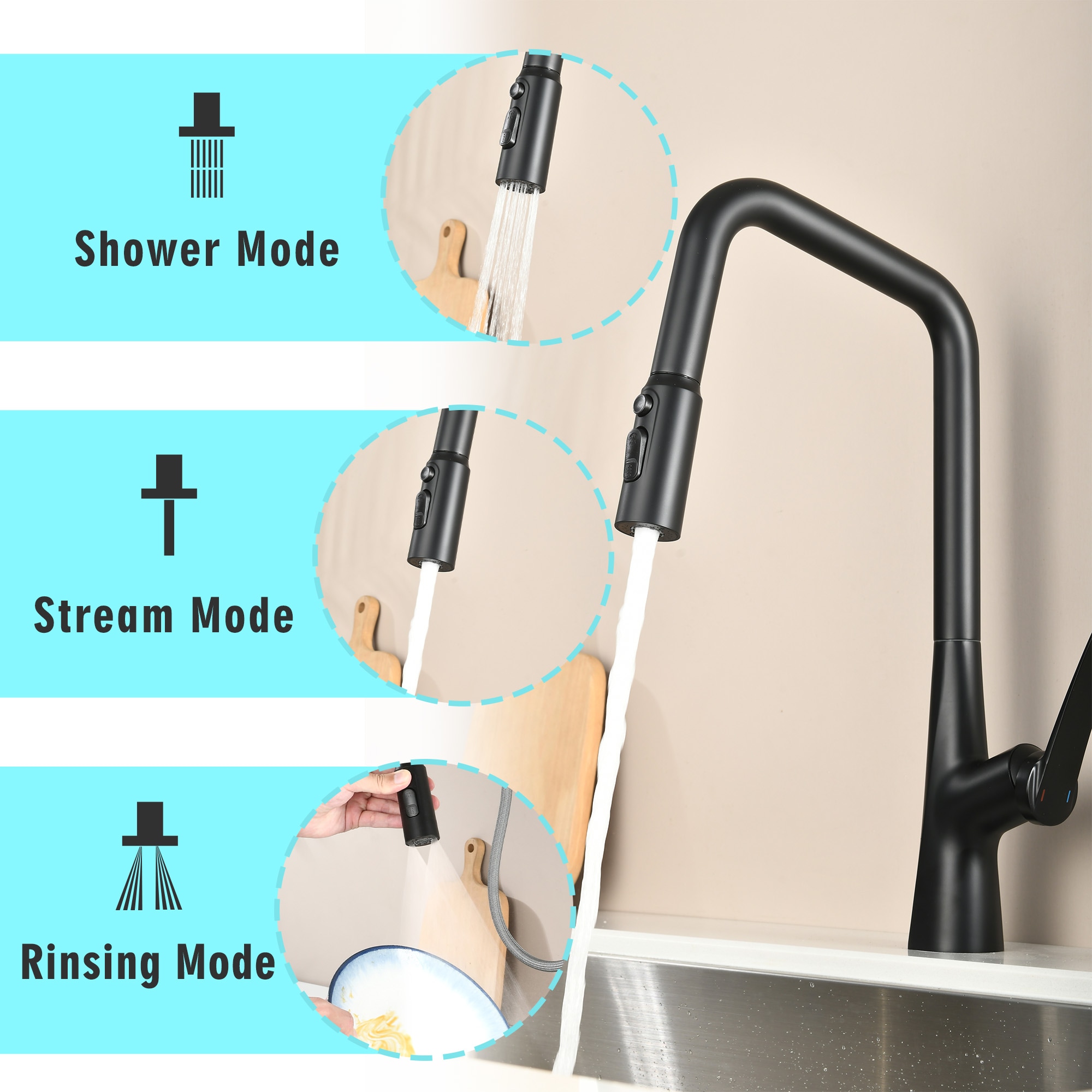 CASAINC CA-C3365-BN Kitchen-Faucets - View #6