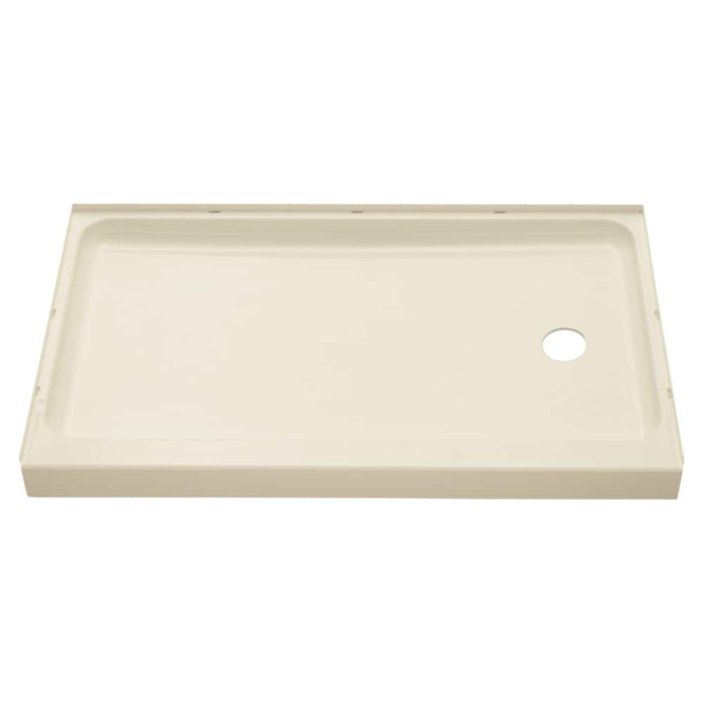 Sterling 72171120-96 Ensemble 60-in W x 30-in L with Right Drain Single Threshold Rectangle Shower Base (Biscuit)