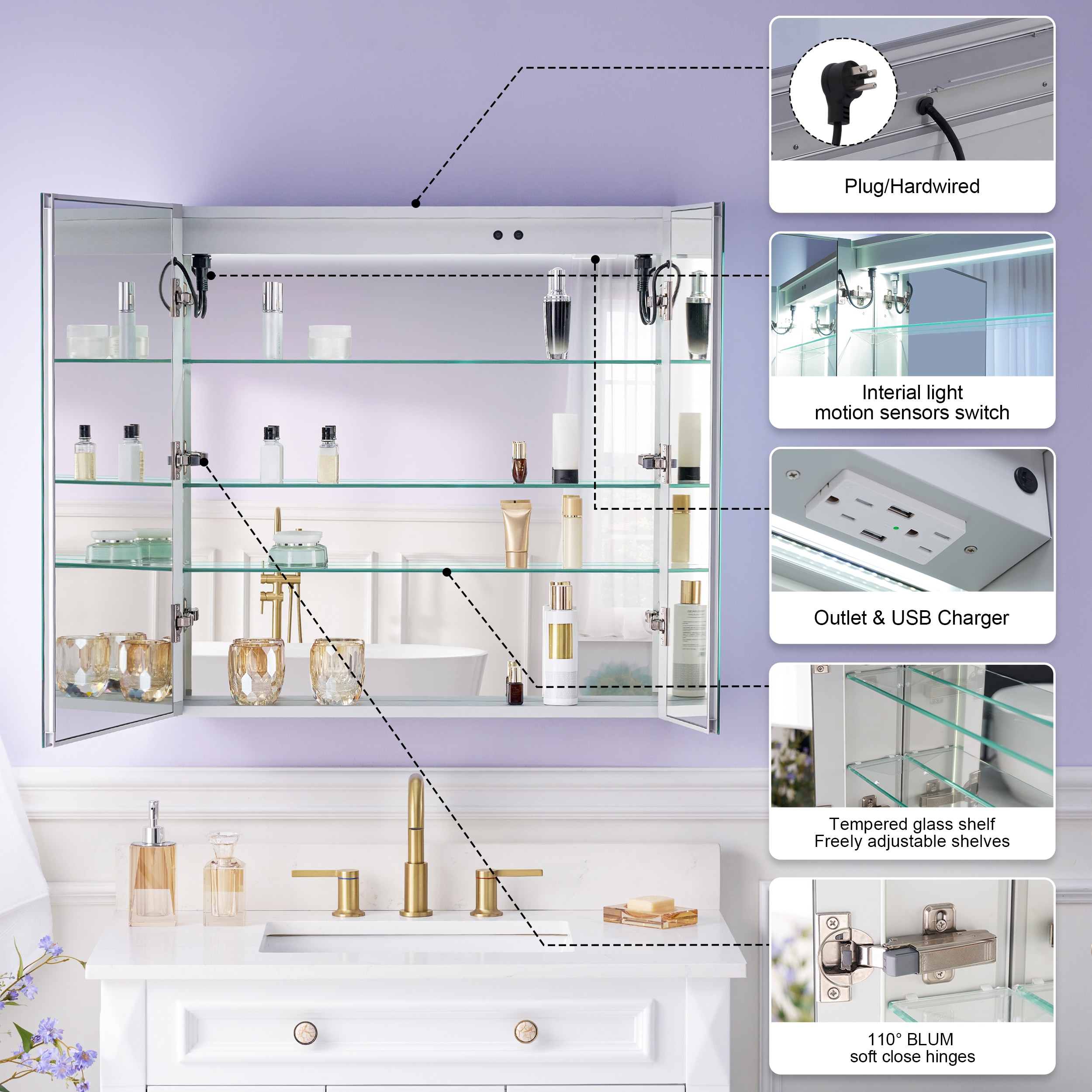 WELLFOR W4MCL3030 Bathroom-Medicine-Cabinets - View #8