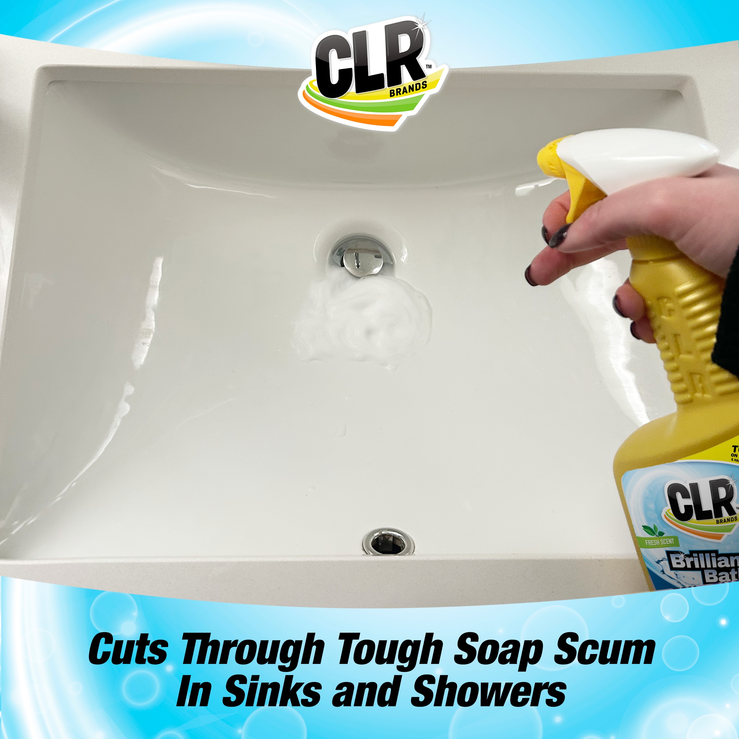 CLR Brilliant Bath  Cleaner to Scrub Toilets, Tubs, Sinks