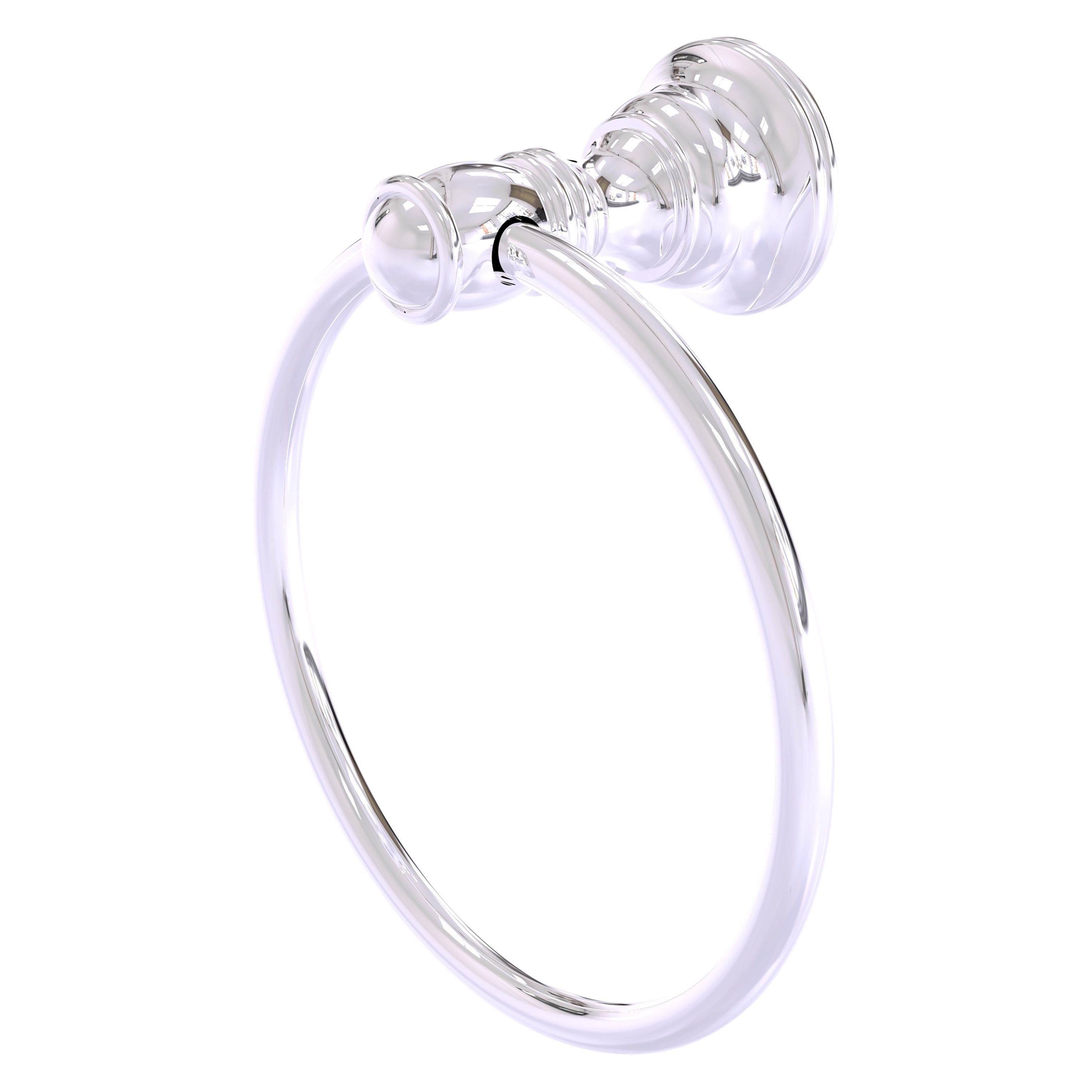 Allied Brass CL-16-PC Carolina Polished Chrome Wall mount Single Towel Ring