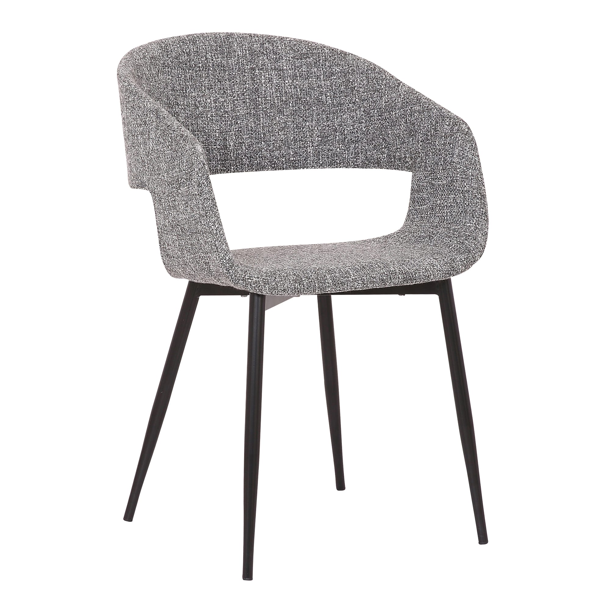 Armen Living LCJCCHBLGR Jocelyn Contemporary/Modern Polyester/Polyester Blend Upholstered Dining Arm Chair (Wood Frame)