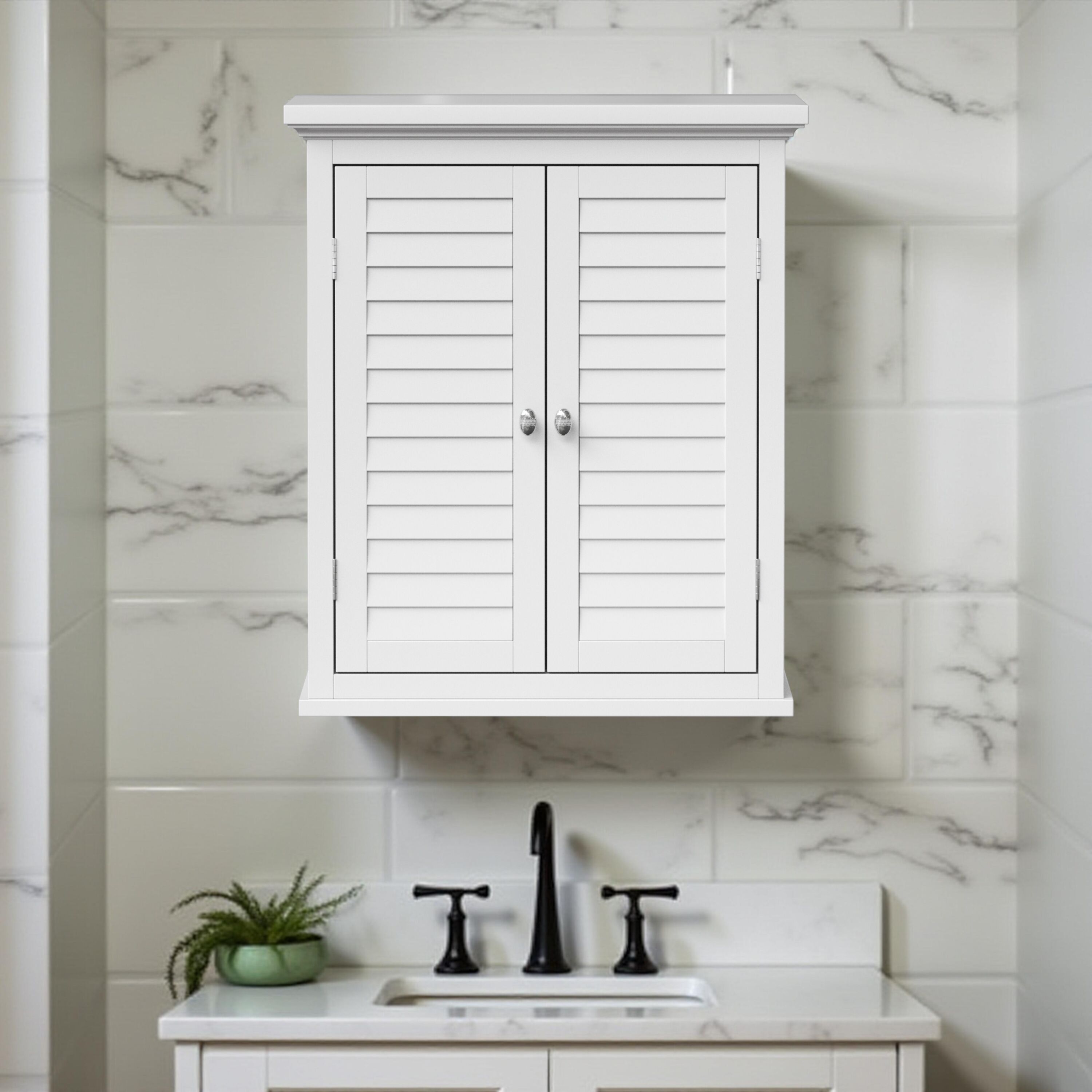 Teamson Home ELG-583 Bathroom-Wall-Cabinets - View #3