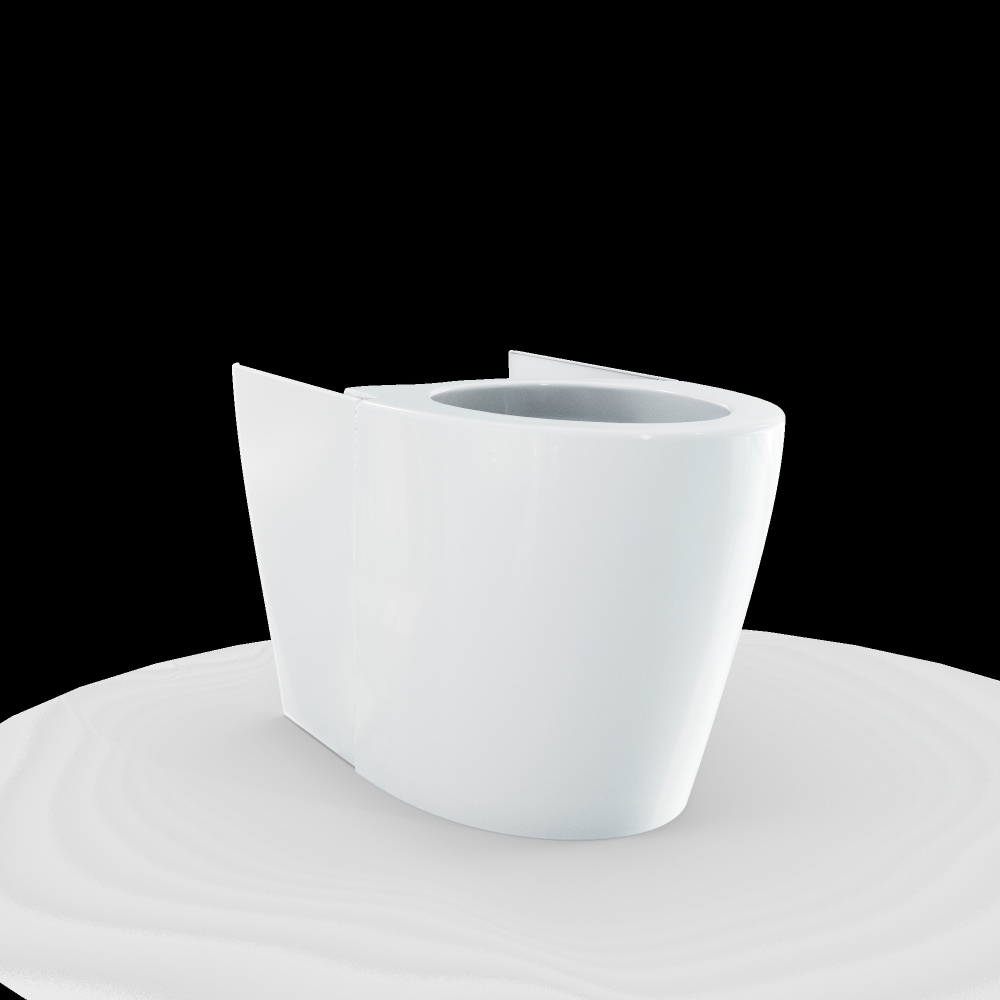 TOTO CT7631CEMFG-01 Neorest Cotton White Elongated Custom height Toilet Bowl 12-in Rough-In