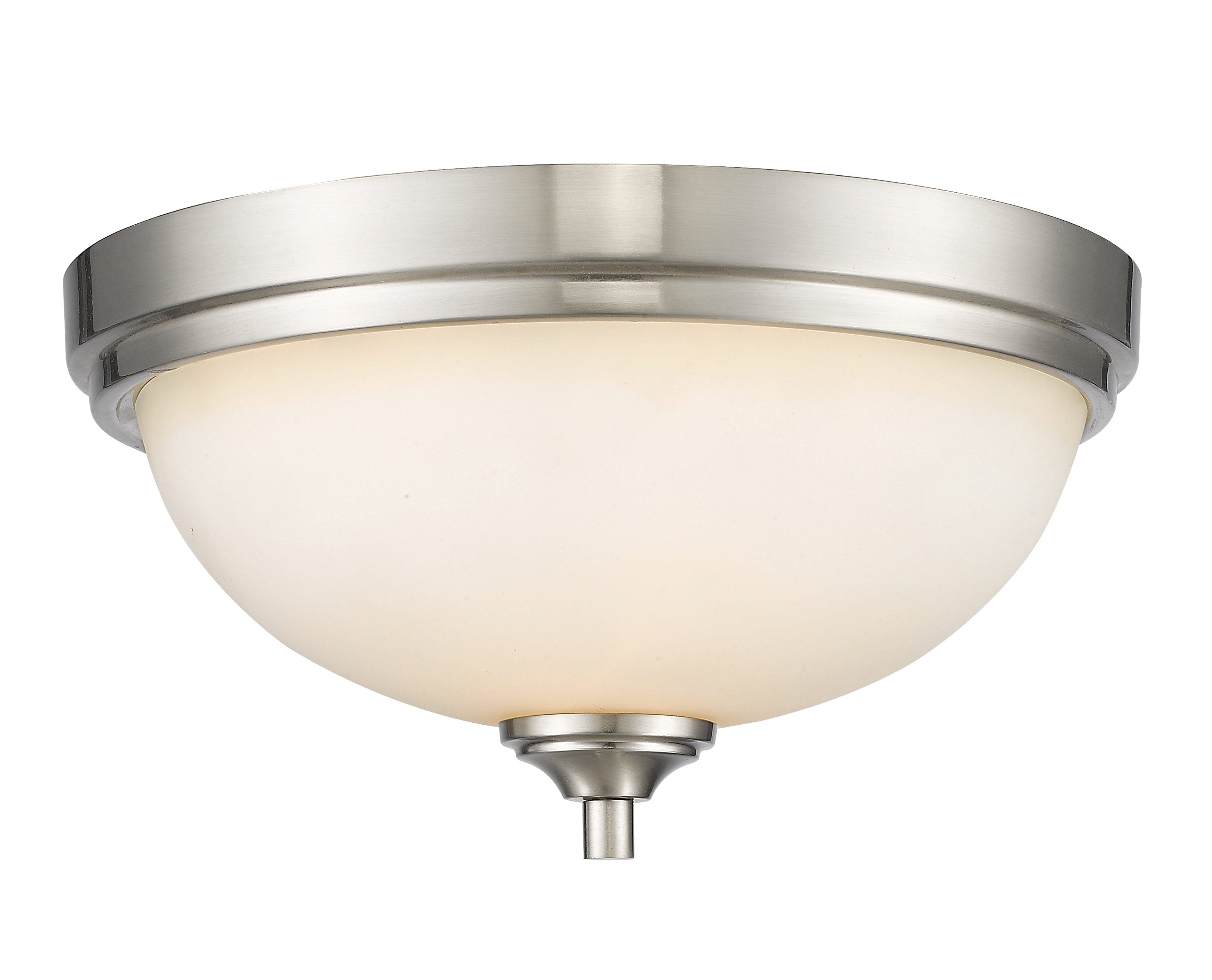 Z-Lite 435F2-BN Bordeaux 2 -Light 13-in Brushed Nickel Flush Mount Light