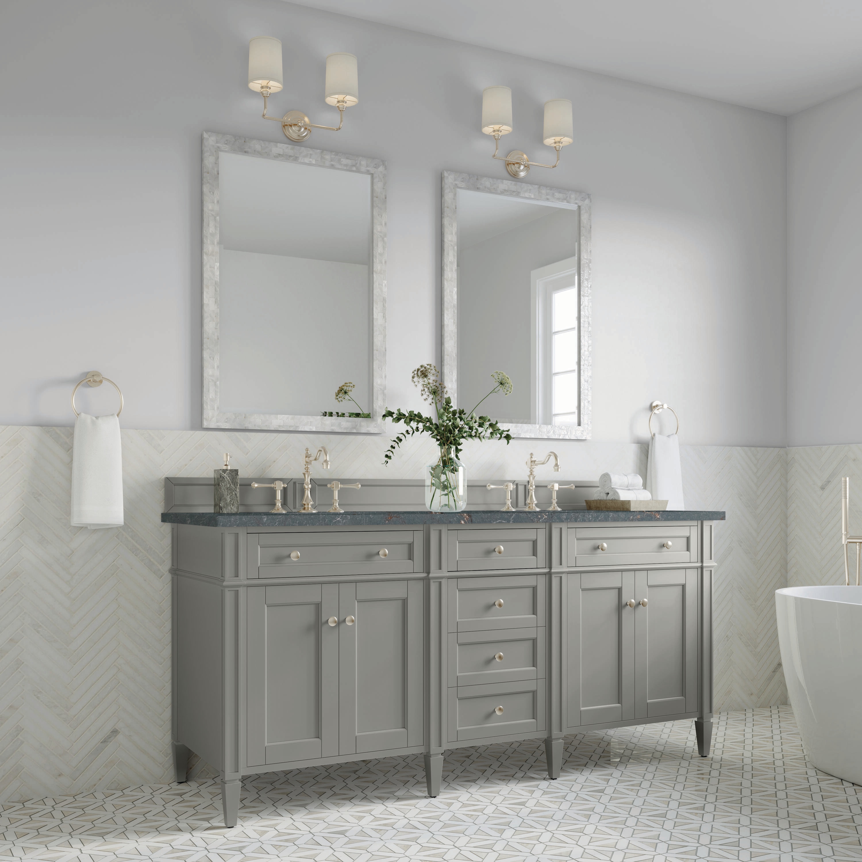 James Martin Vanities 650-V72-UGR-3PBL Bath-Vanity-Combo - View #3