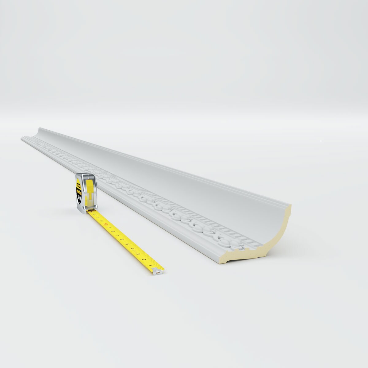 Primed Polyurethane Dentil Crown Moulding 94.5" Length