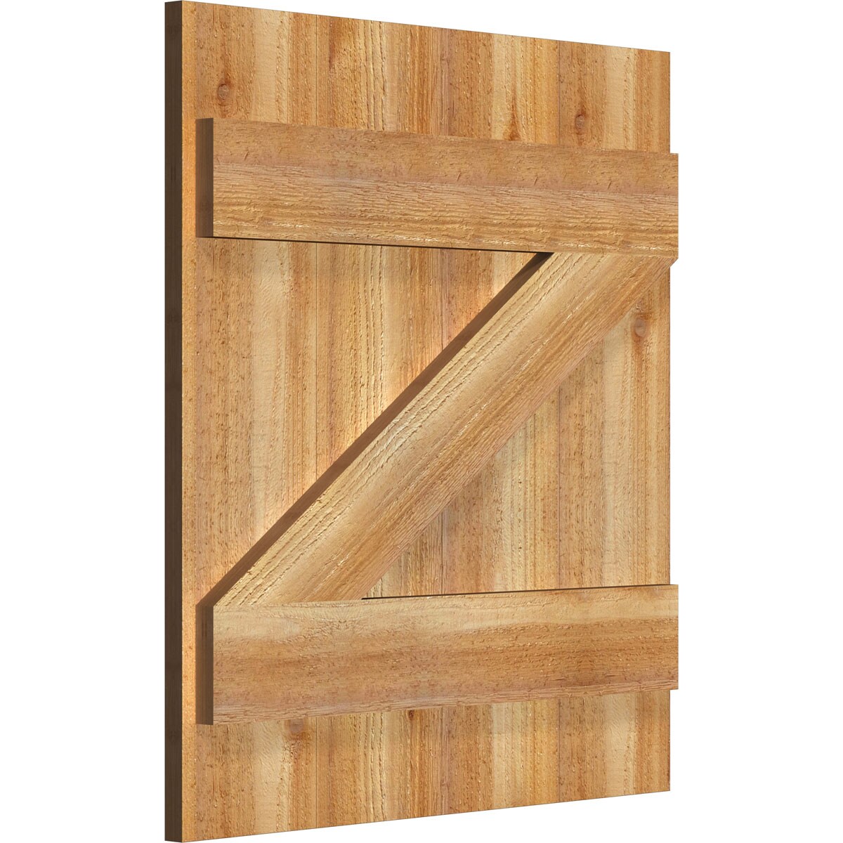 Ekena Millwork RBJ06Z21X024RWR Exterior-Shutters - View #2