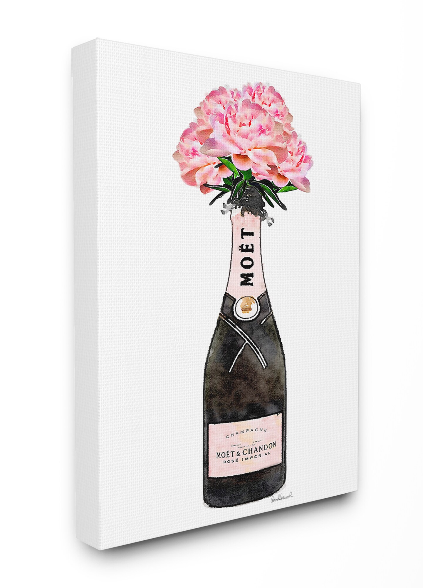 The Stupell Home Decor Collection Glam Fashion Champagne Bottles