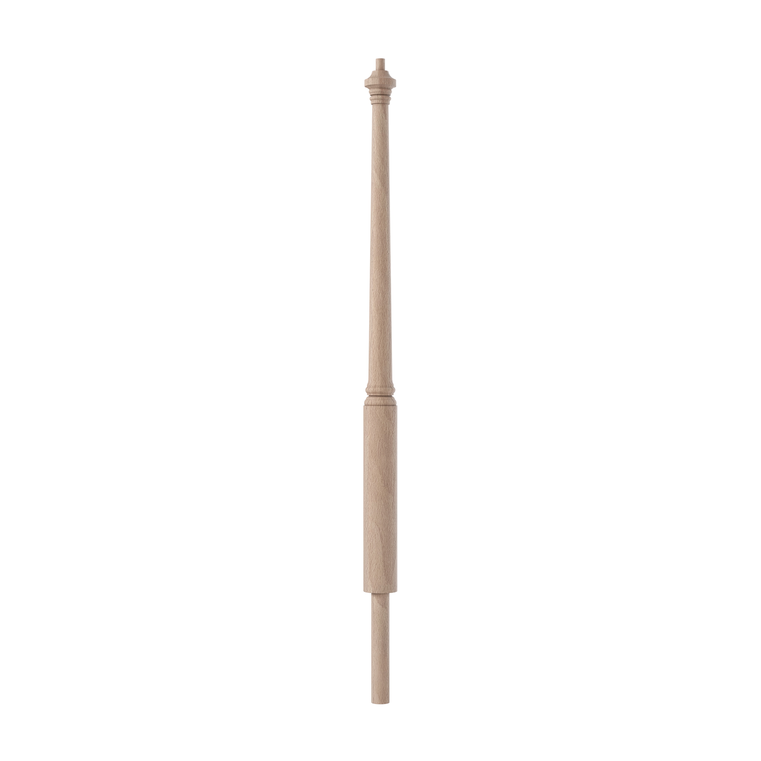 Crown Heritage 4434060 Colonial 2.75-in x 43-in Unfinished Beechwood Universal Stair Newel Post