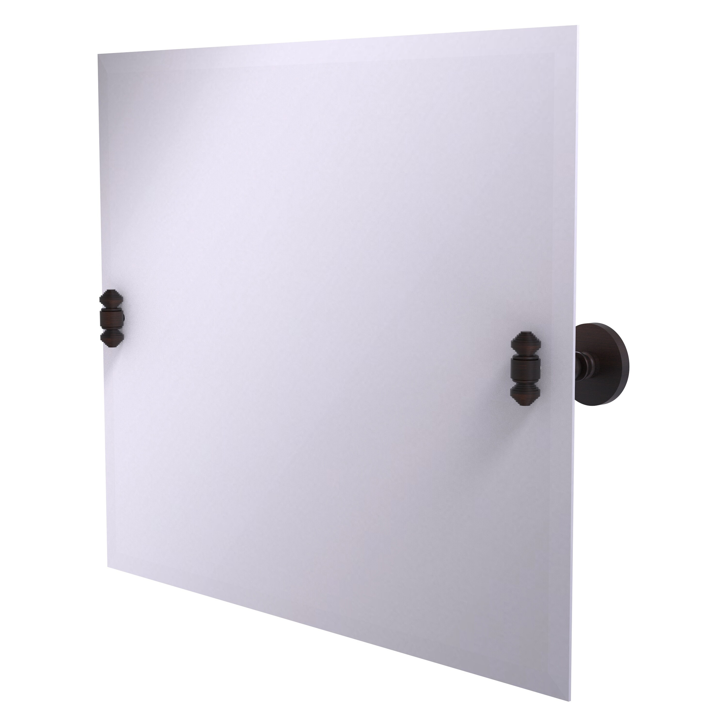 Allied Brass SB-93-VB Southbeach 26-Inches x 21-Inches Beveled Frameless Rectangle Tilting Bathroom Vanity Mirror ( Venetian Bronze )
