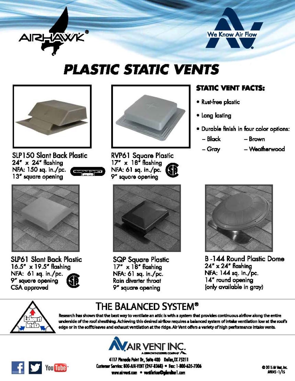 Air Vent 85162 Roof-Louvers - View #5