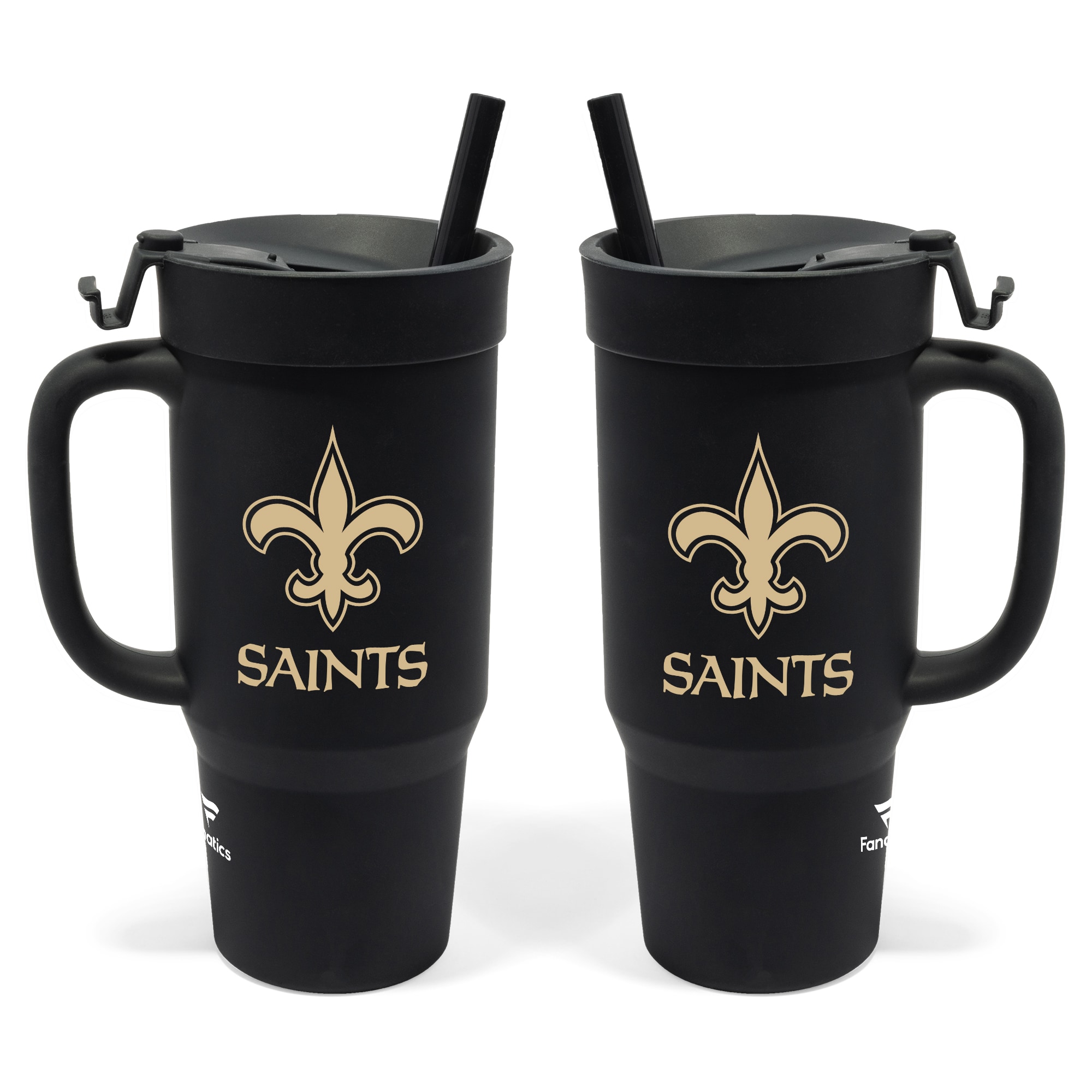 WinCraft Sports New Orleans Saints 16-fl oz Silicone Black Everyday glasses Set of: #1623625