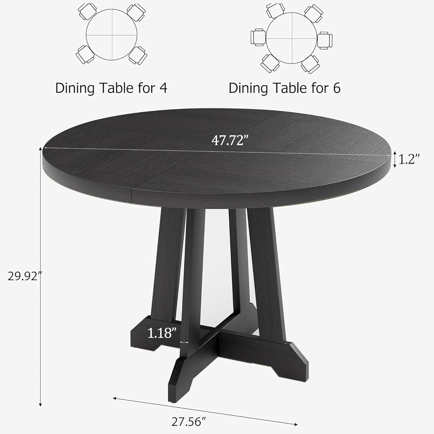Qeetex LHF-CZ-H591750 Dining-Tables - View #2