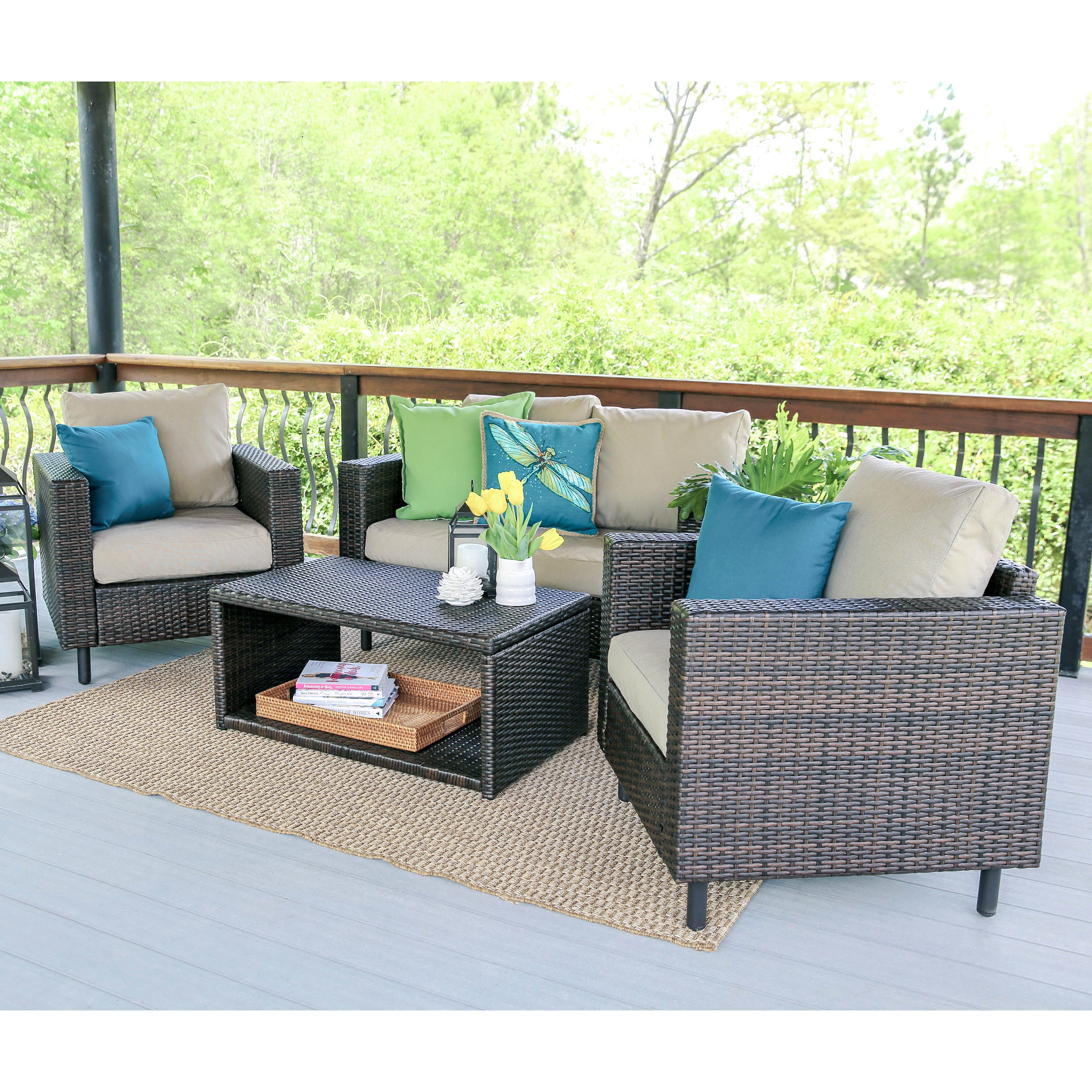 Leisure Made 104962-TAN Patio-Conversation-Sets - View #2