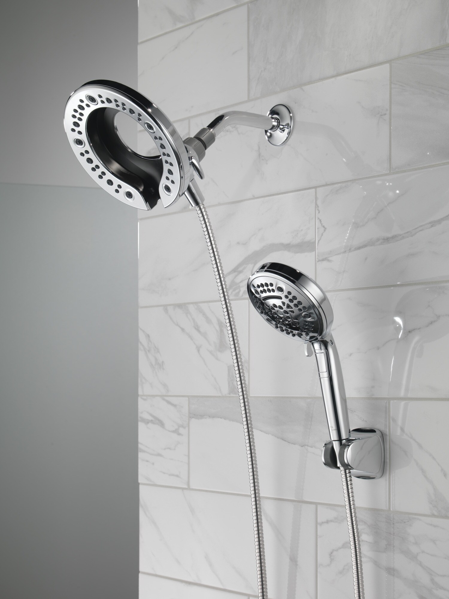 Delta Chrome Dual Shower Head 1.75-GPM (6.6-LPM) in the Shower Heads ...