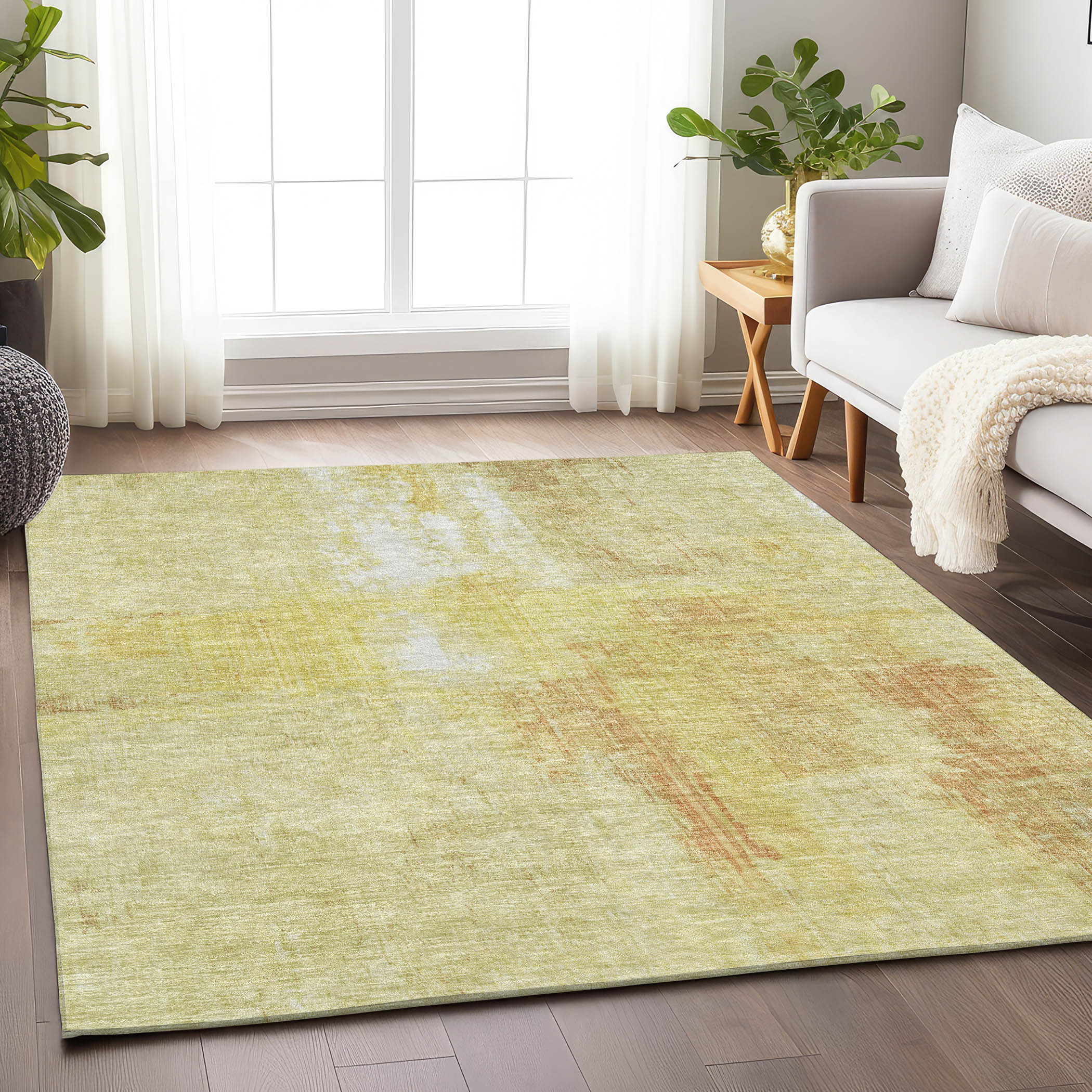 Addison Rugs ACN1759WH9X12 Chantille ACN1759WH 9 x 12 (ft) Loomed Wheat Rectangular Indoor/Outdoor Machine washable Pet Friendly Area rug