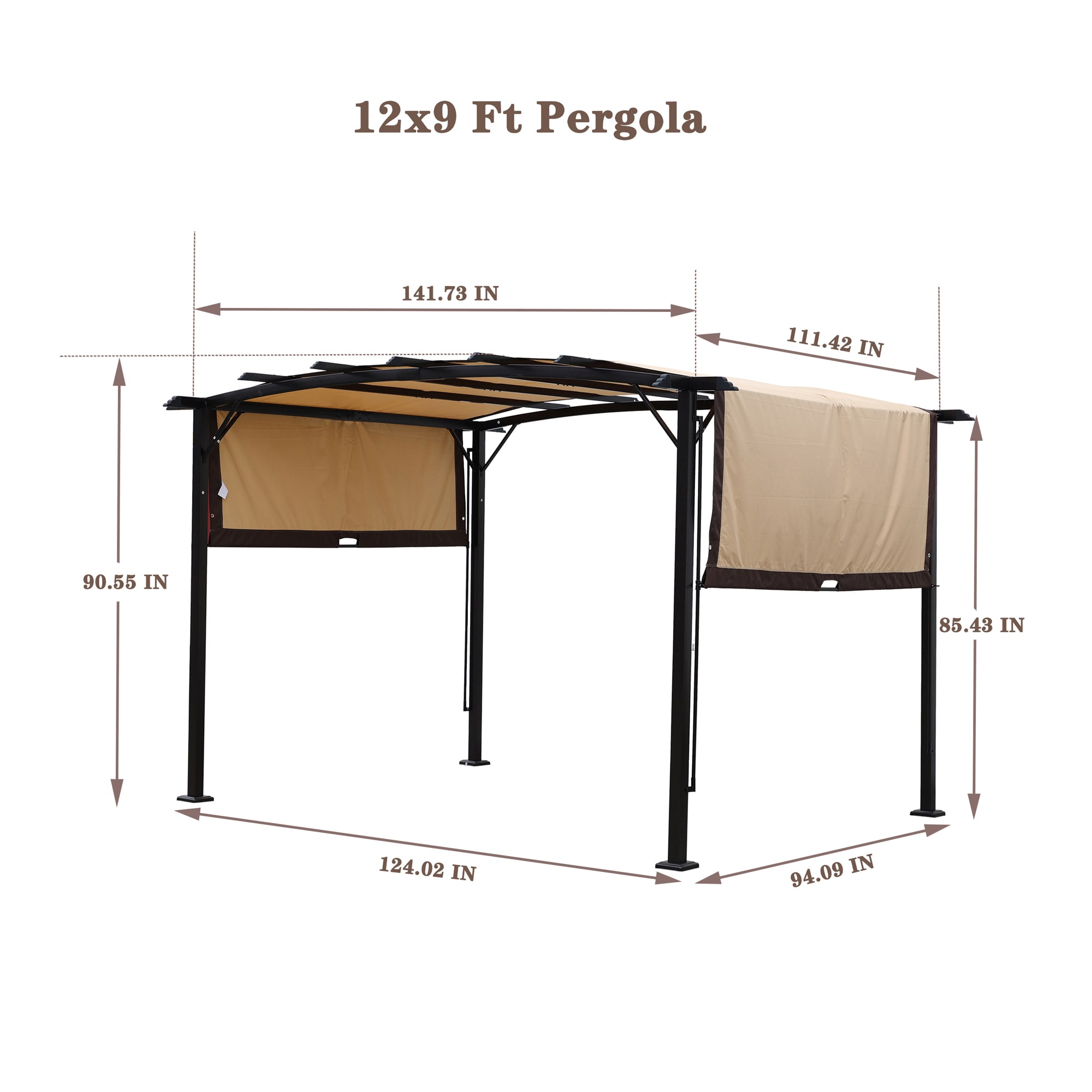 ModernLuxe L-W419S00017 Wood-Resin-Gazebos - View #4