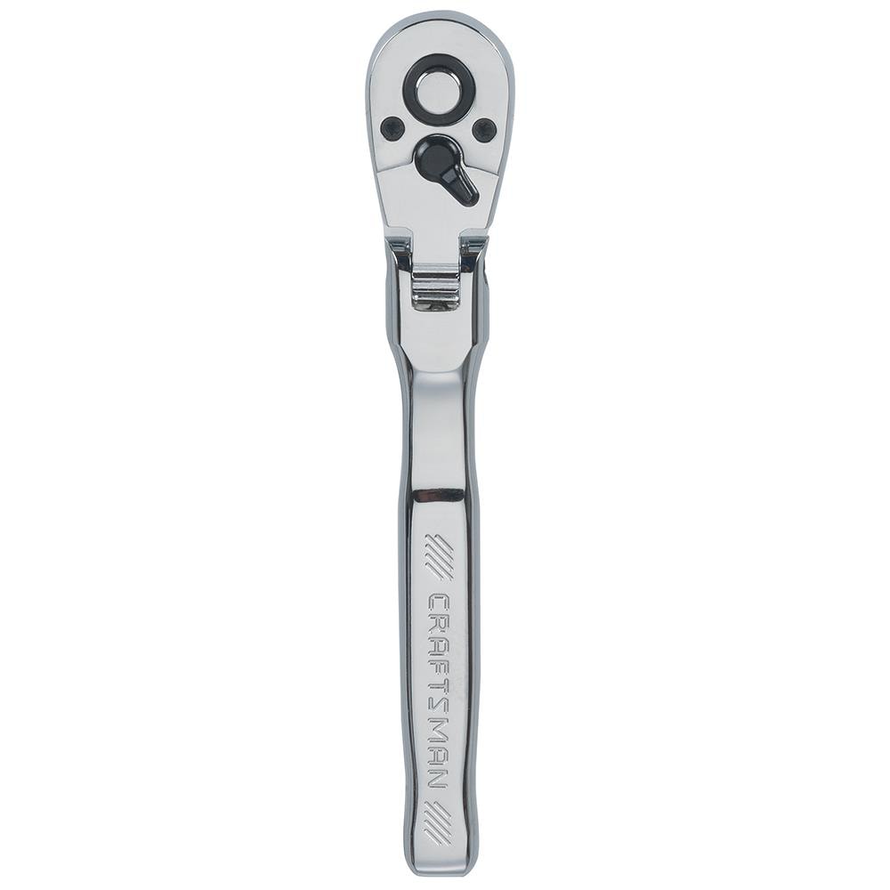 CRAFTSMAN 72-Tooth 3/8-in Drive Full Polish Handle Flexible Head Ratchet in  the Ratchets & Ratchet Sets department at