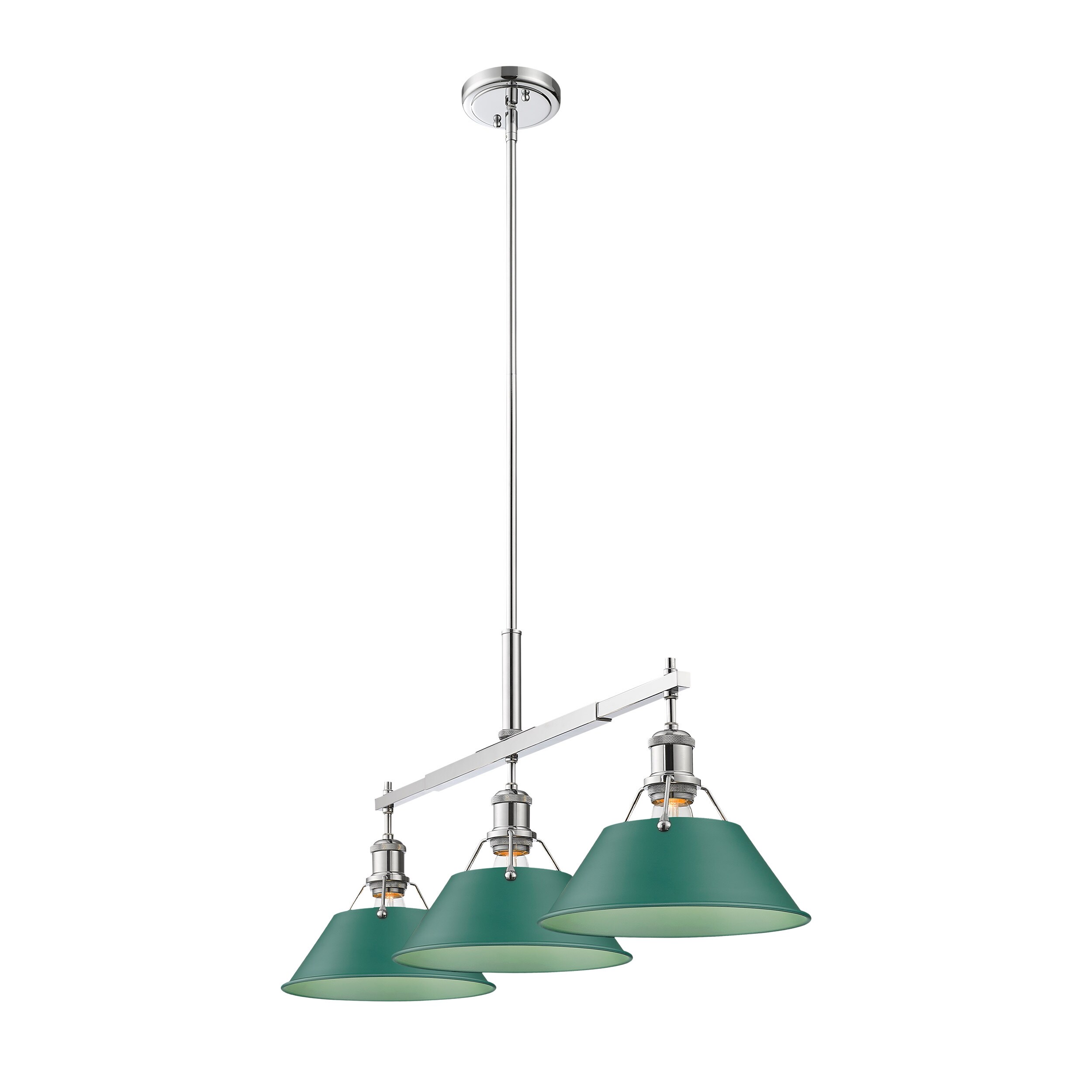 Golden Lighting 3306-LP CH-GN Pendant-Lights - View #2
