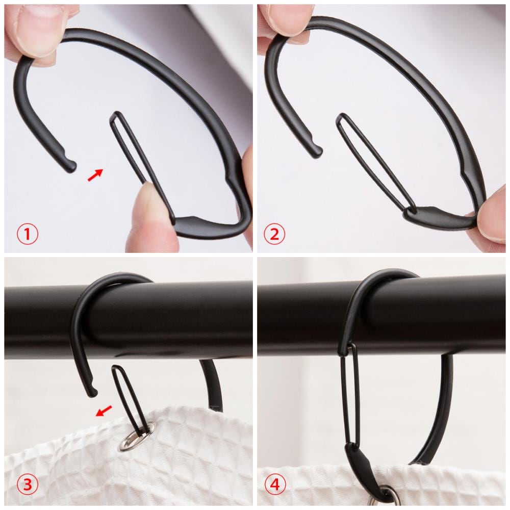Utopia Alley HK10BK Shower-Rings-Hooks - View #10
