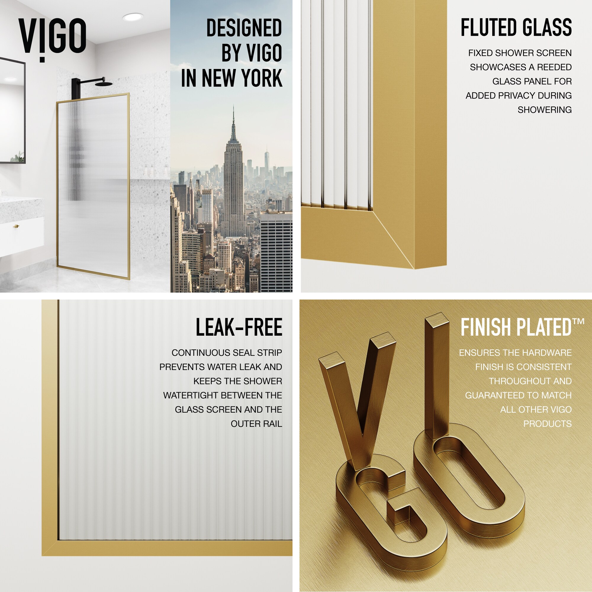 VIGO VG6077MGFL3474 Shower-Doors - View #5
