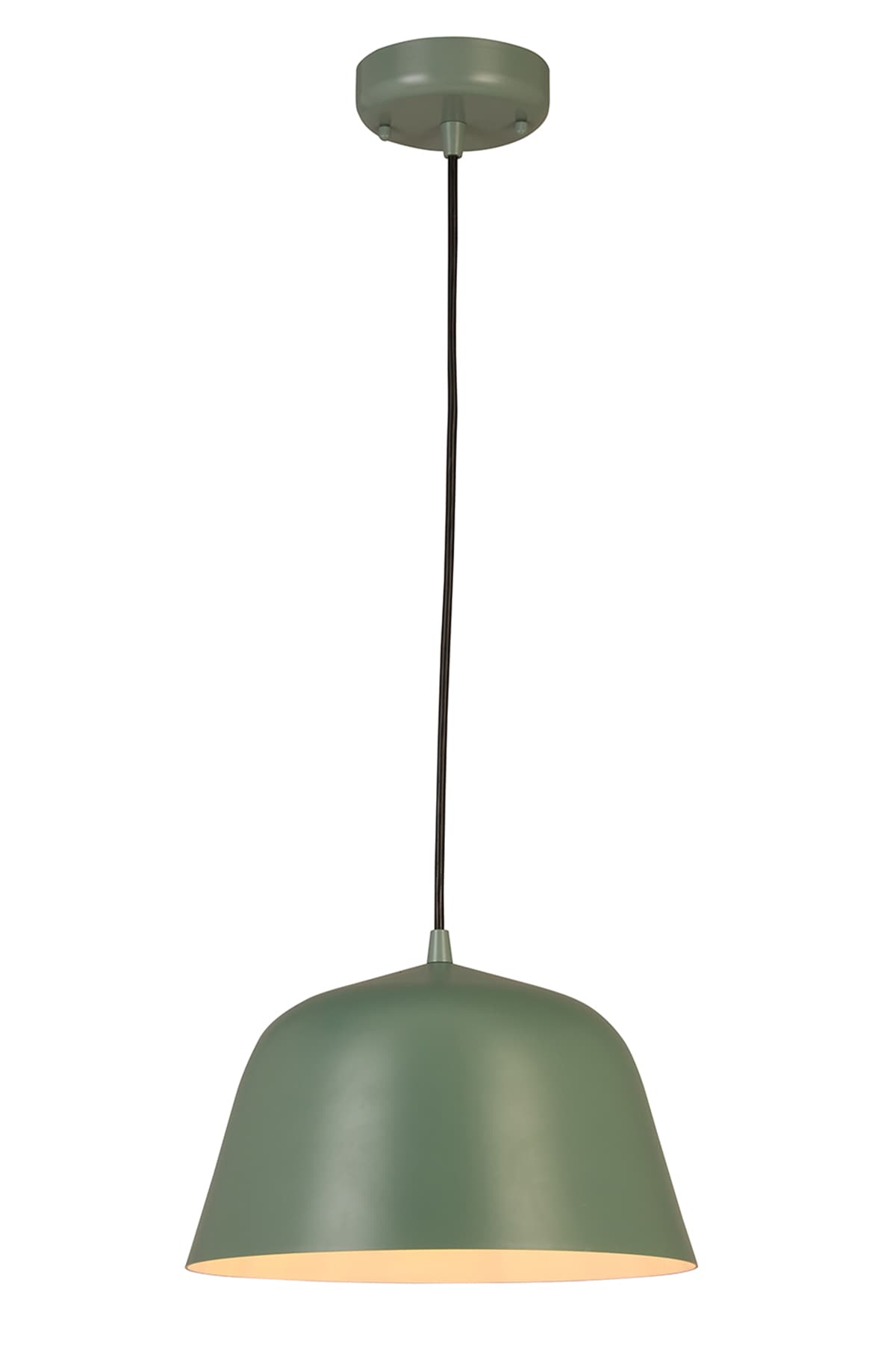 allen + roth Luna Green Industrial Bell Light in the Pendant Lighting department at Lowes.com