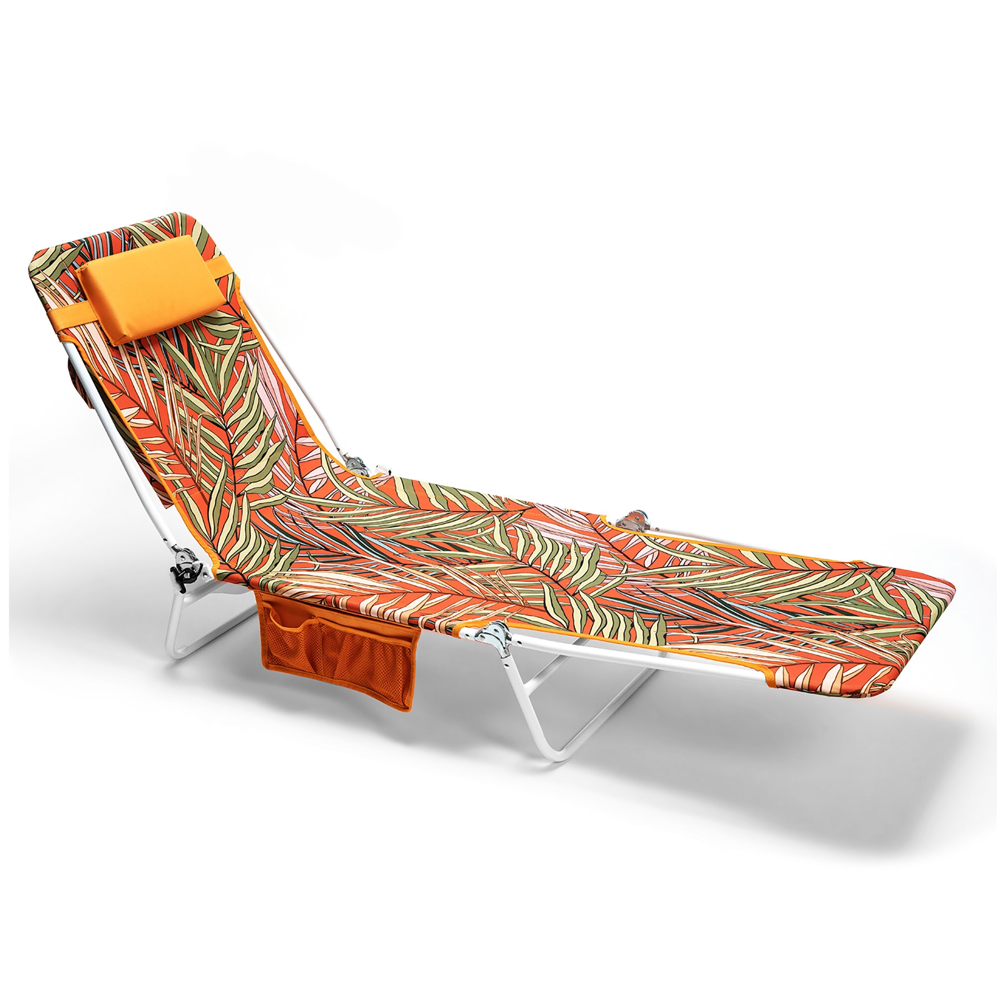 Mondawe MO-CCAB2019XOG1 Polyester Orange Folding Beach lounger Carrying Strap/Handle Included