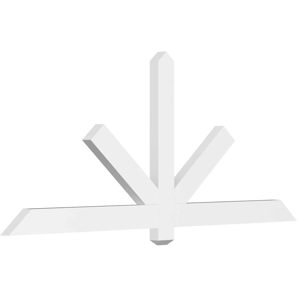 Ekena Millwork GBP072X30X0204KEN00 Kennewick White PVC Gable bracket
