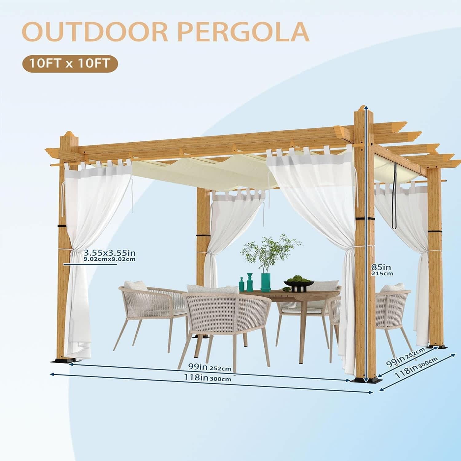 Qeetex LSHQQPHO-33DYH6D3 Pergolas-2 - View #2