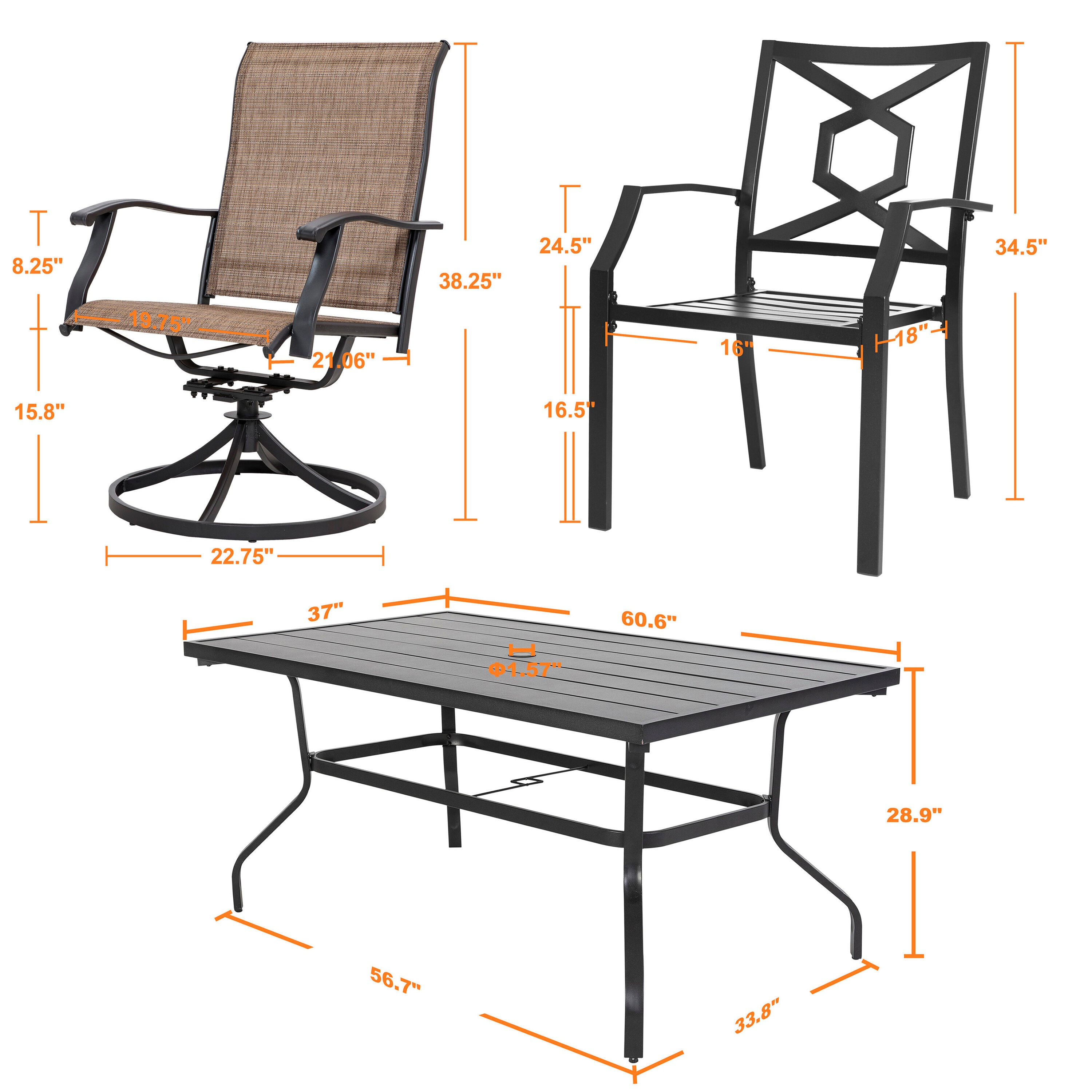 Nuu Garden SID018-01 Patio-Dining-Sets - View #12