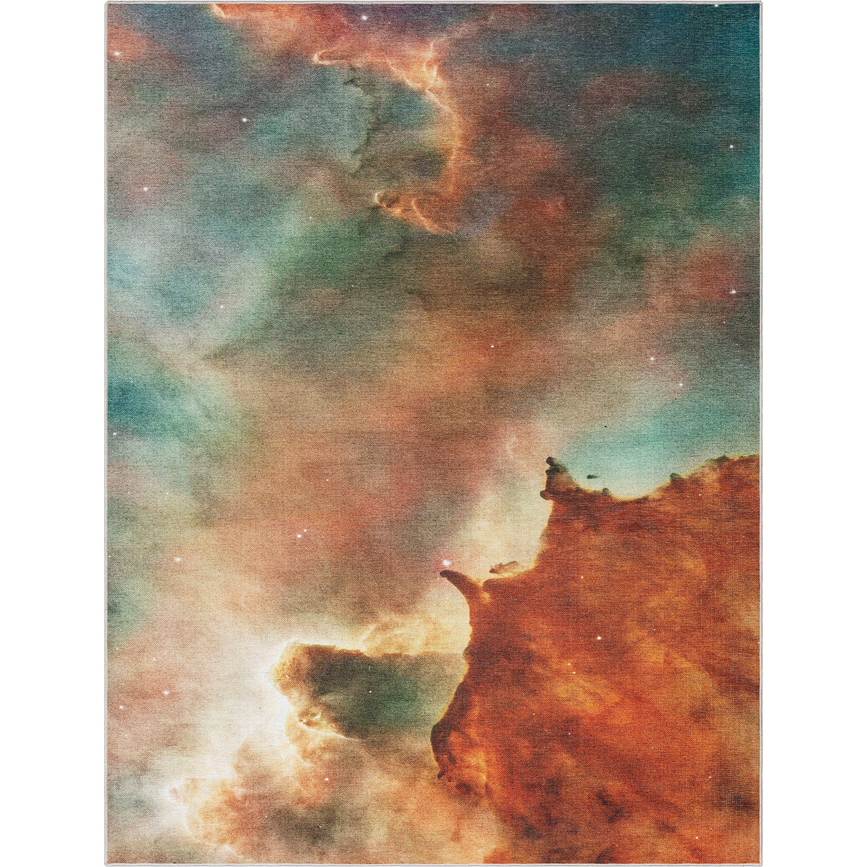 Carina Multi Abstract Synthetic Flat Woven Kids Rug 5' x 7'