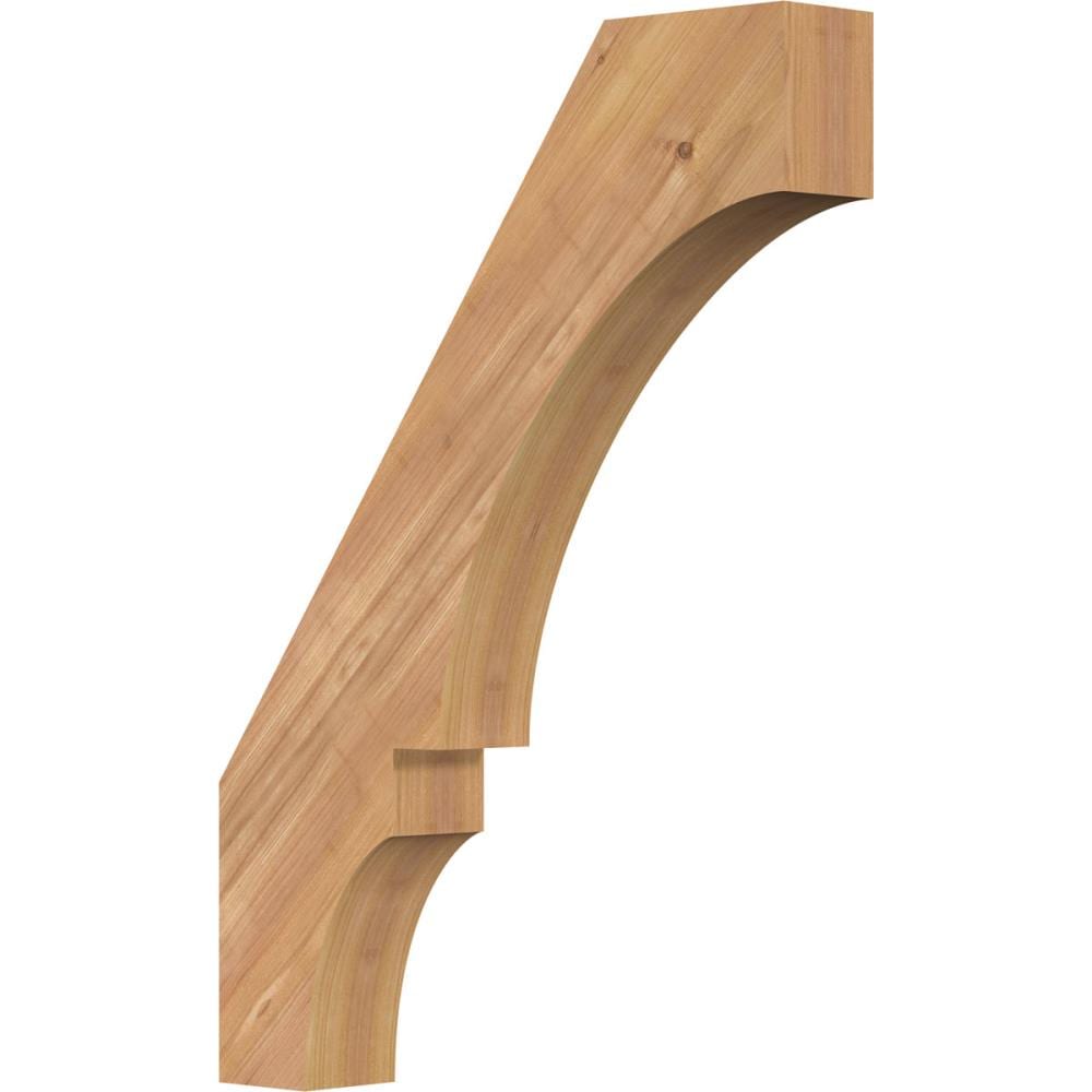 Ekena Millwork BRC04X20X28BOA00SWR 3-1/2-in x 20-in x 28-in Western Red Cedar Unfinished Wood Balboa Smooth Knee Brace