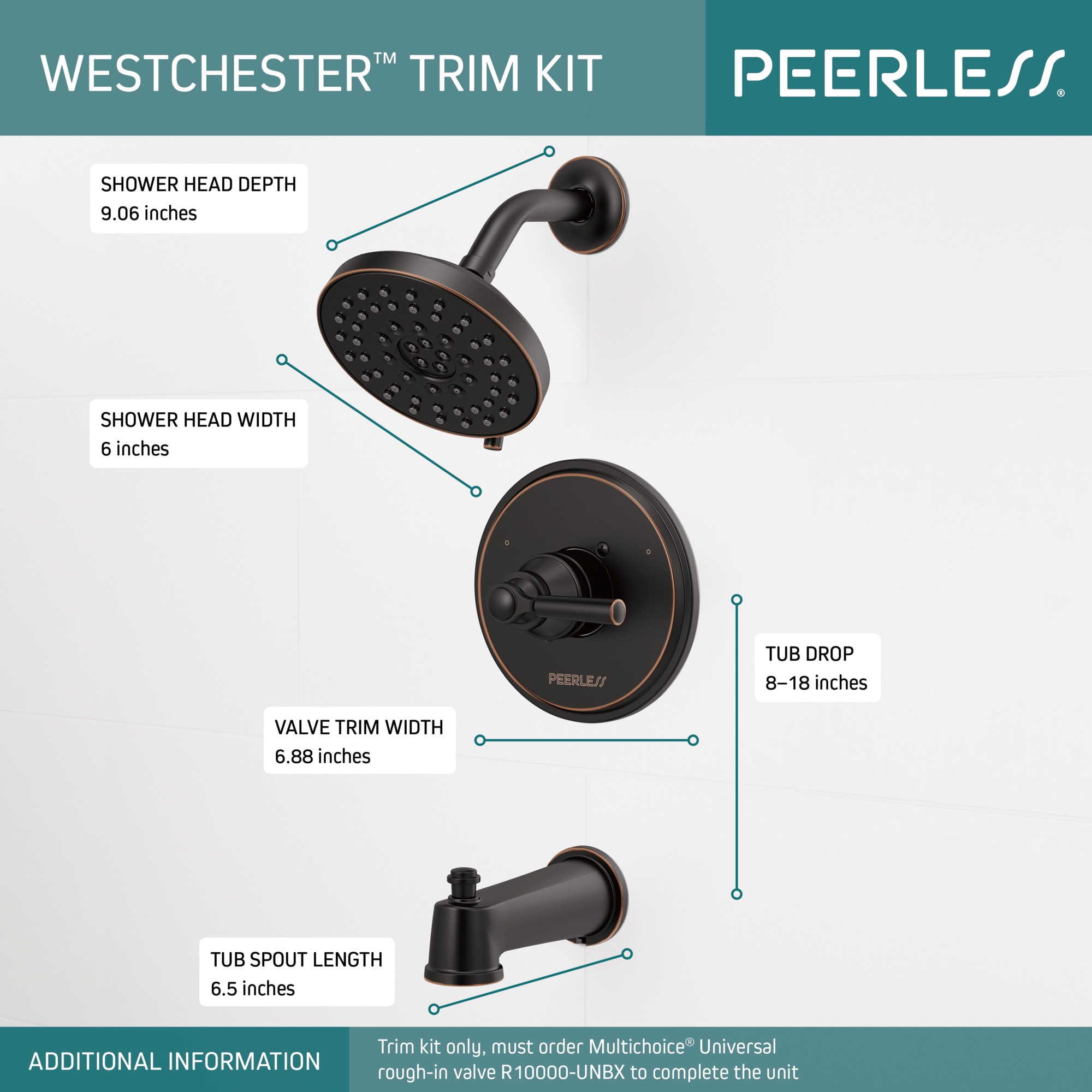 Peerless PTT14423-OB Tub-Shower-Faucets - View #3